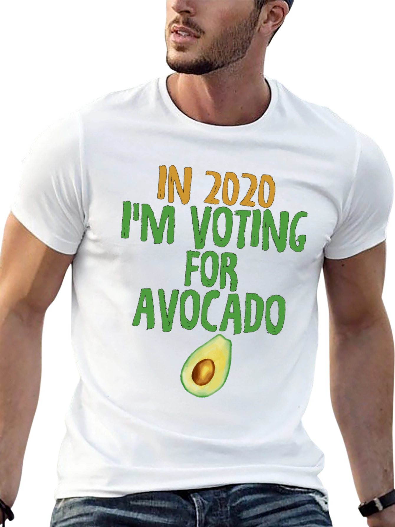 Black Avocado Voting Tee - 2020 Election Humor view 13