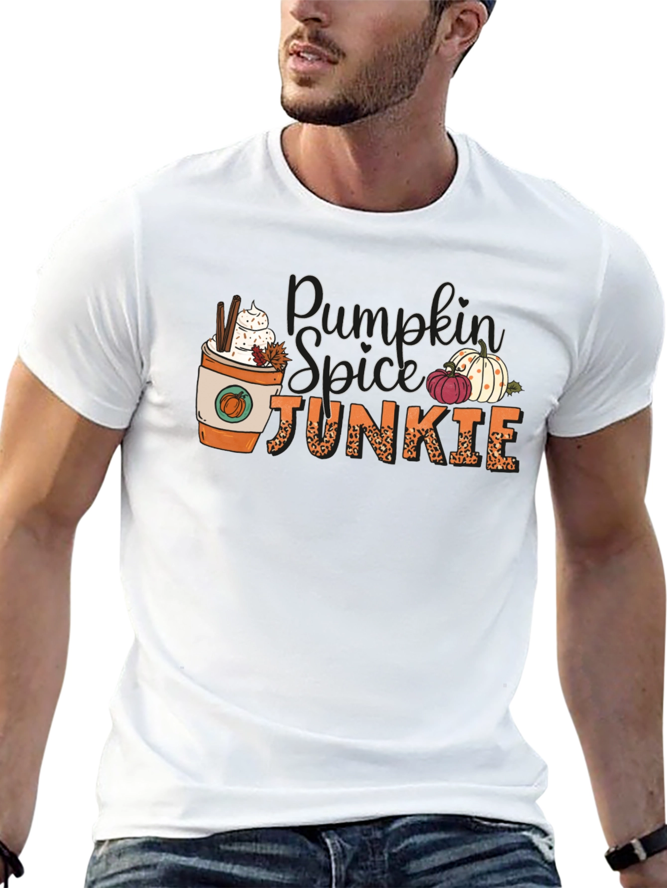 Black Pumpkin Spice Junkie Black Tee view 13