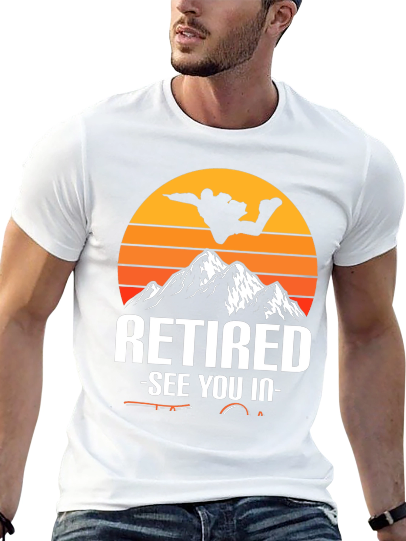 Black Retired Fishing Graphic T-Shirt view 13