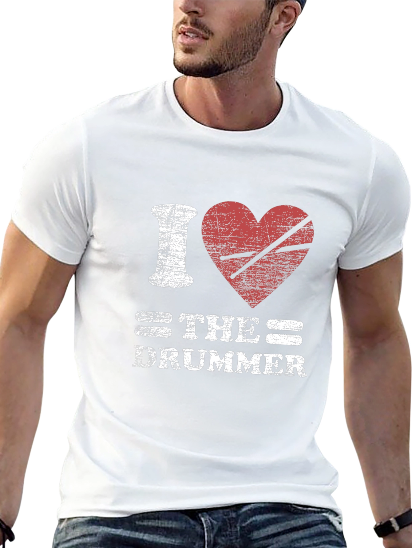 Black I Heart The Drummer T-Shirt - Music Lover Tee view 13