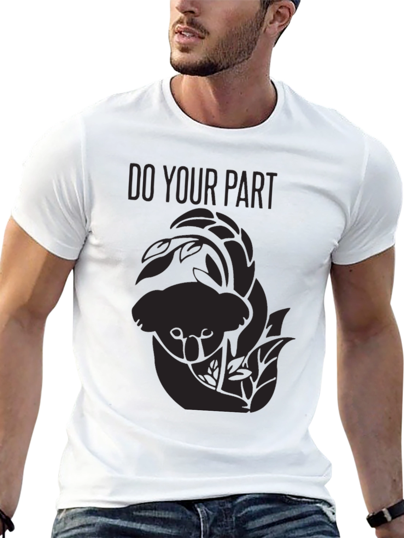 Black Do Your Part Koala Tee - Conservation T-Shirt view 13