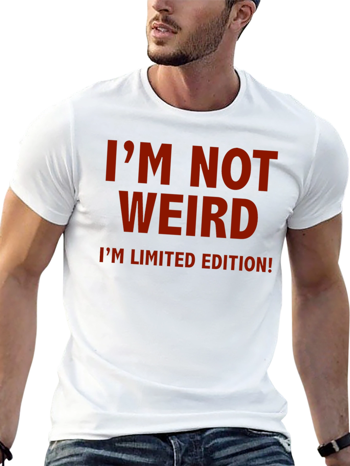 Black I'm Not Weird, Limited Edition Black T-Shirt view 13