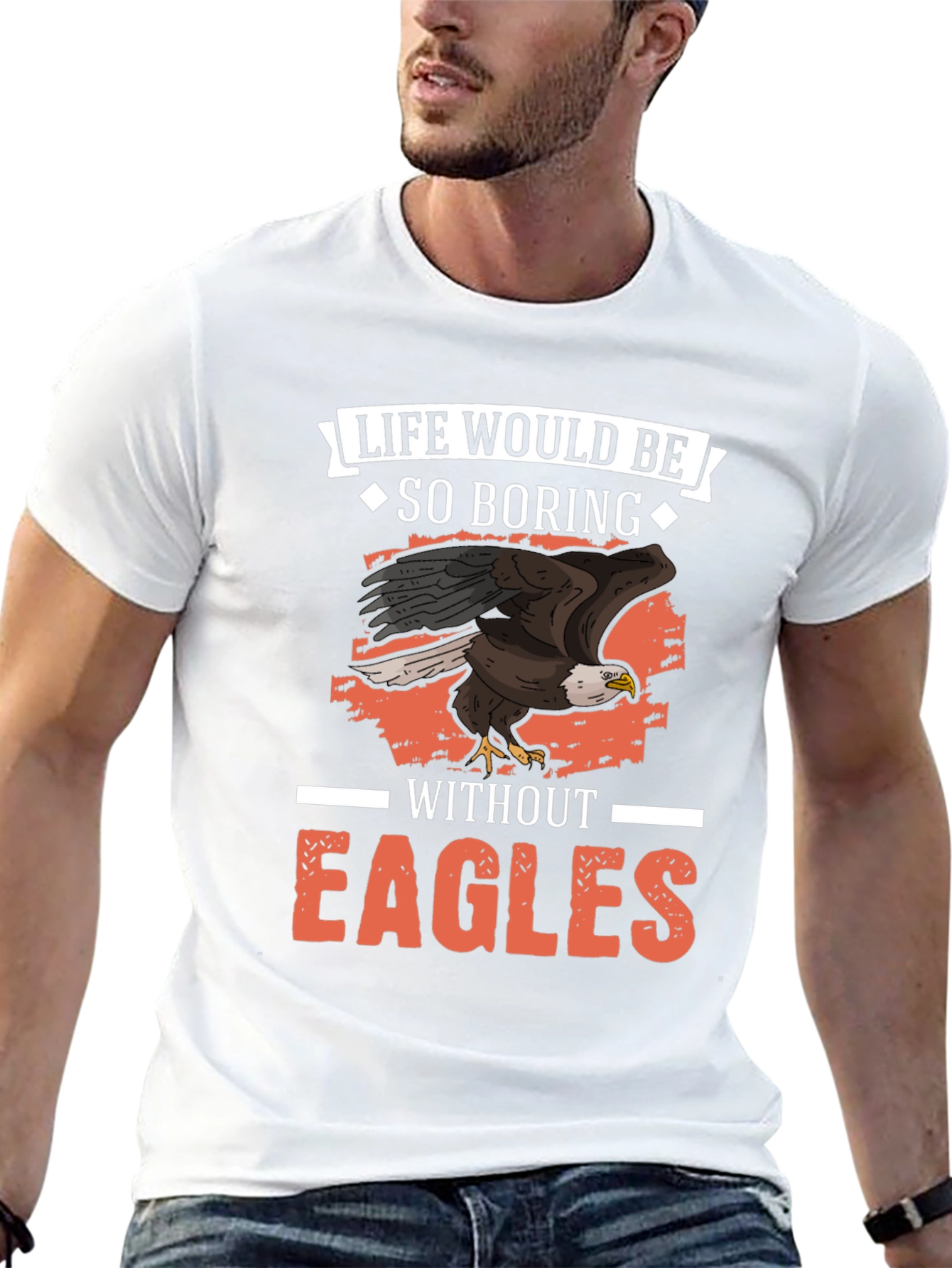 Black Life Would Be So Boring Without Eagles Graphic Tee view 13