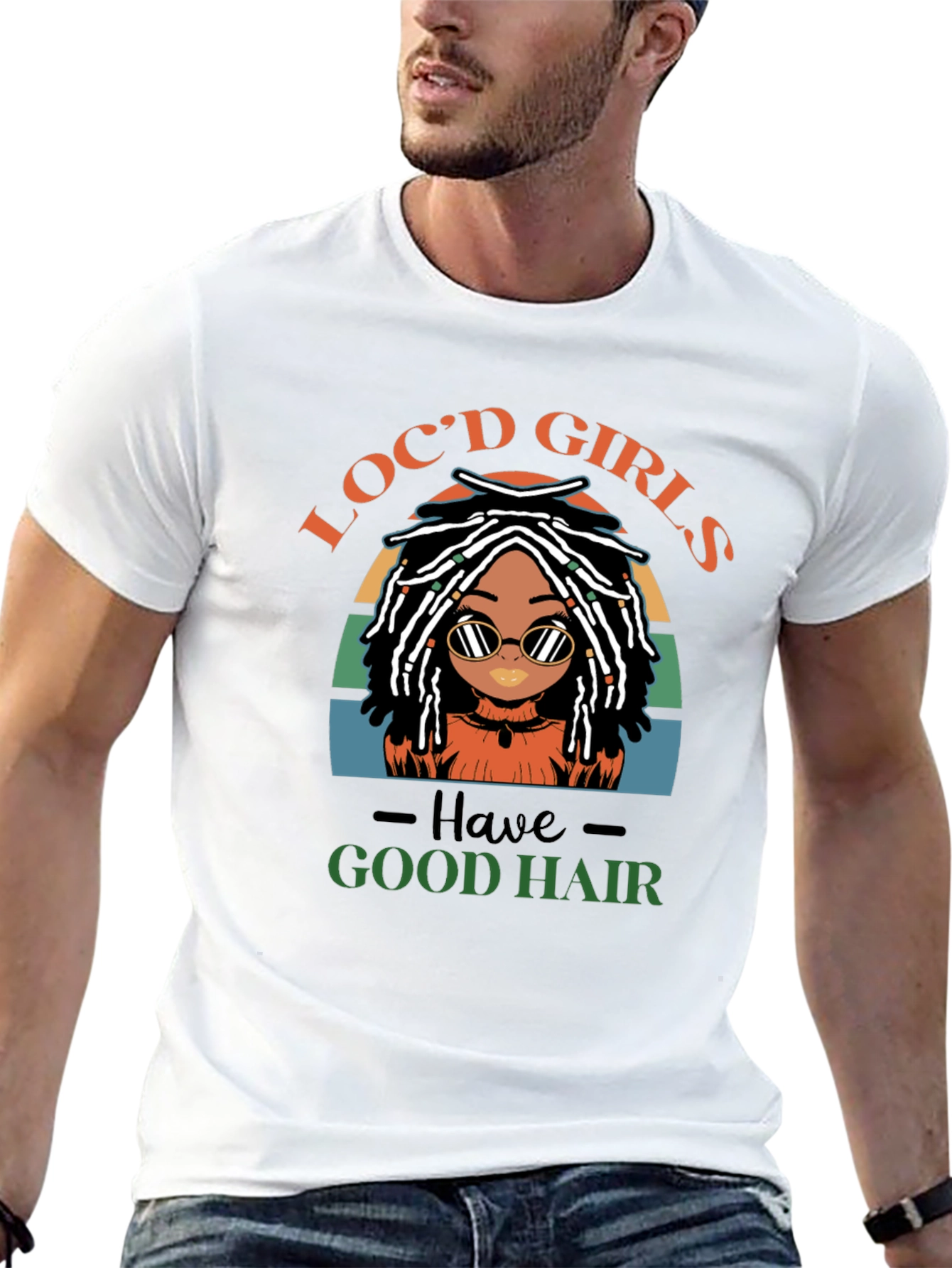 Black Loc'd Girls Have Good Hair T-Shirt view 13