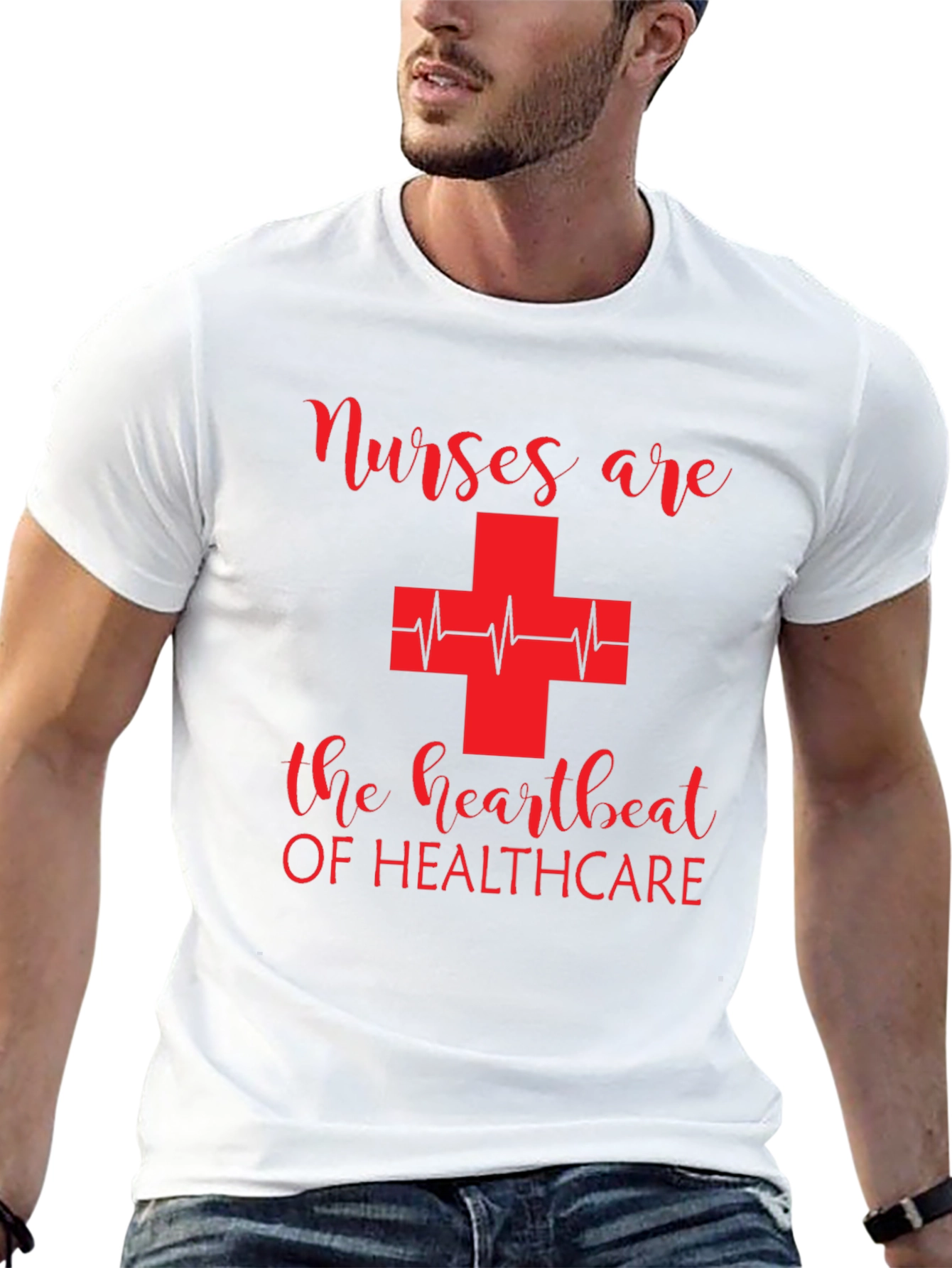 Black Nurses are the Heartbeat of Healthcare T-Shirt view 13