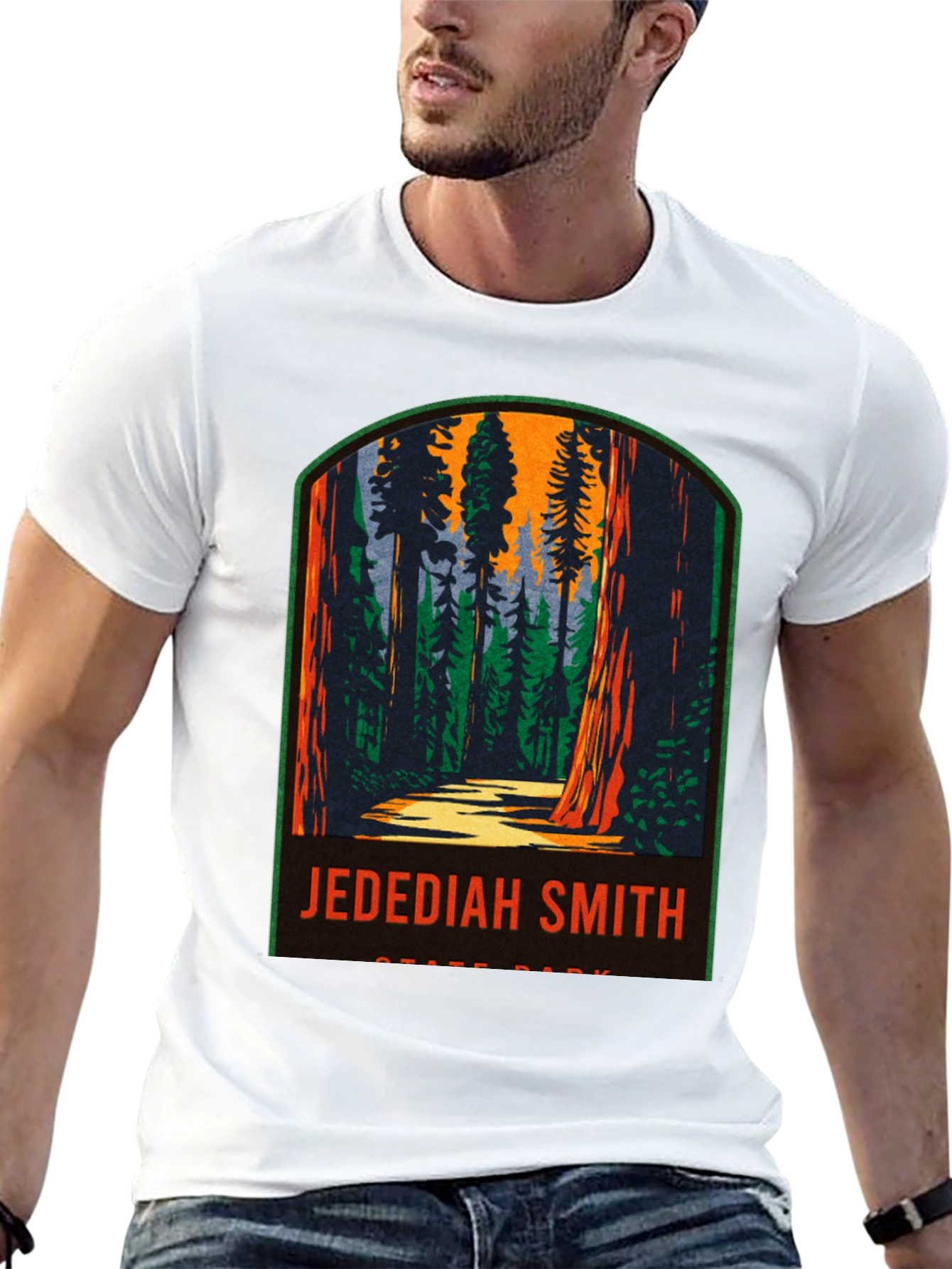 Black Jedediah Smith State Park T-Shirt view 13