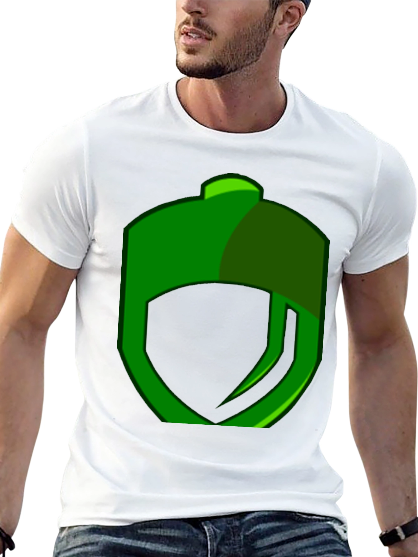 Black Green Logo Graphic T-Shirt view 13