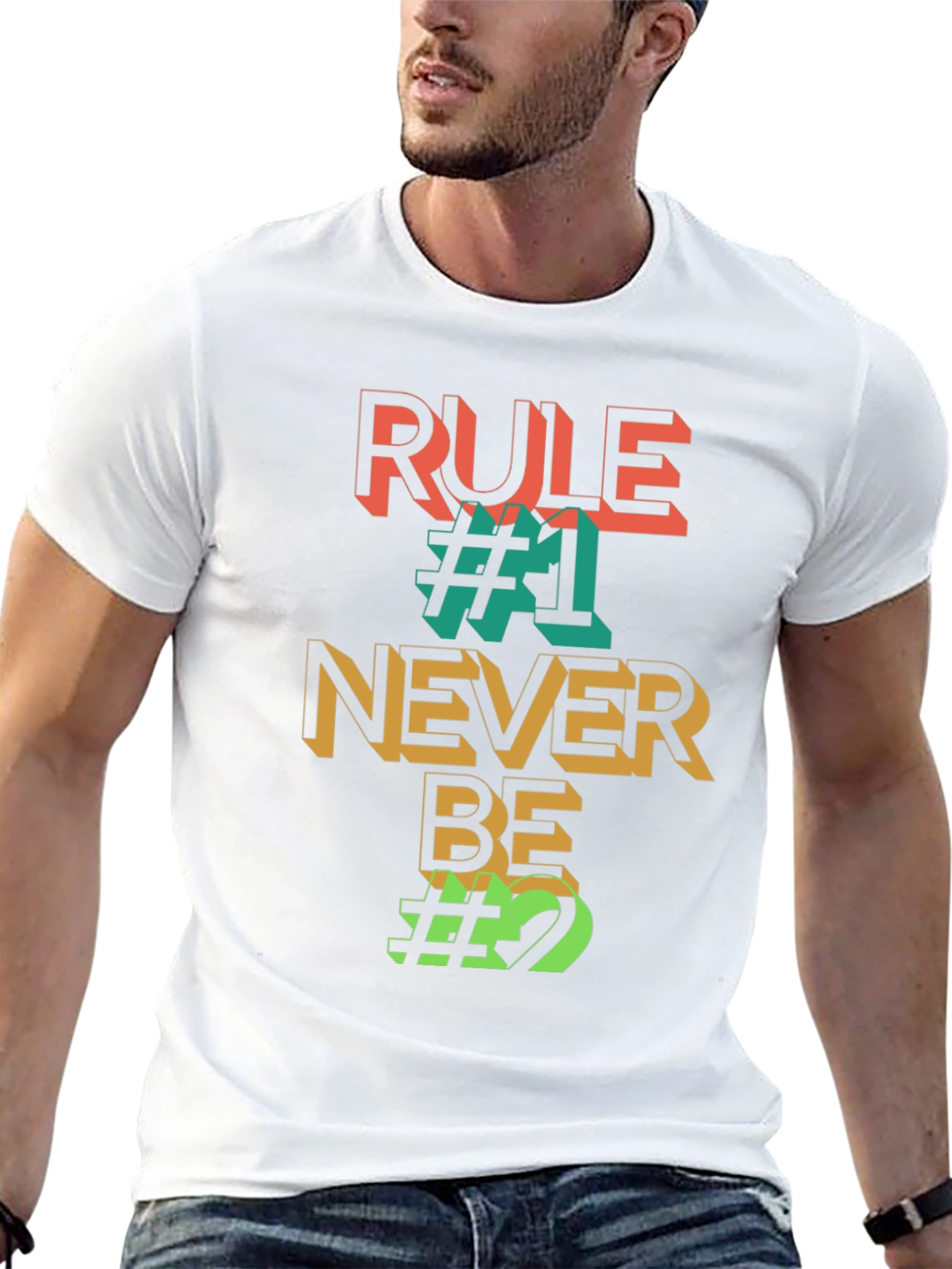Black Rule #1 Never Be #2 Graphic Tee view 13