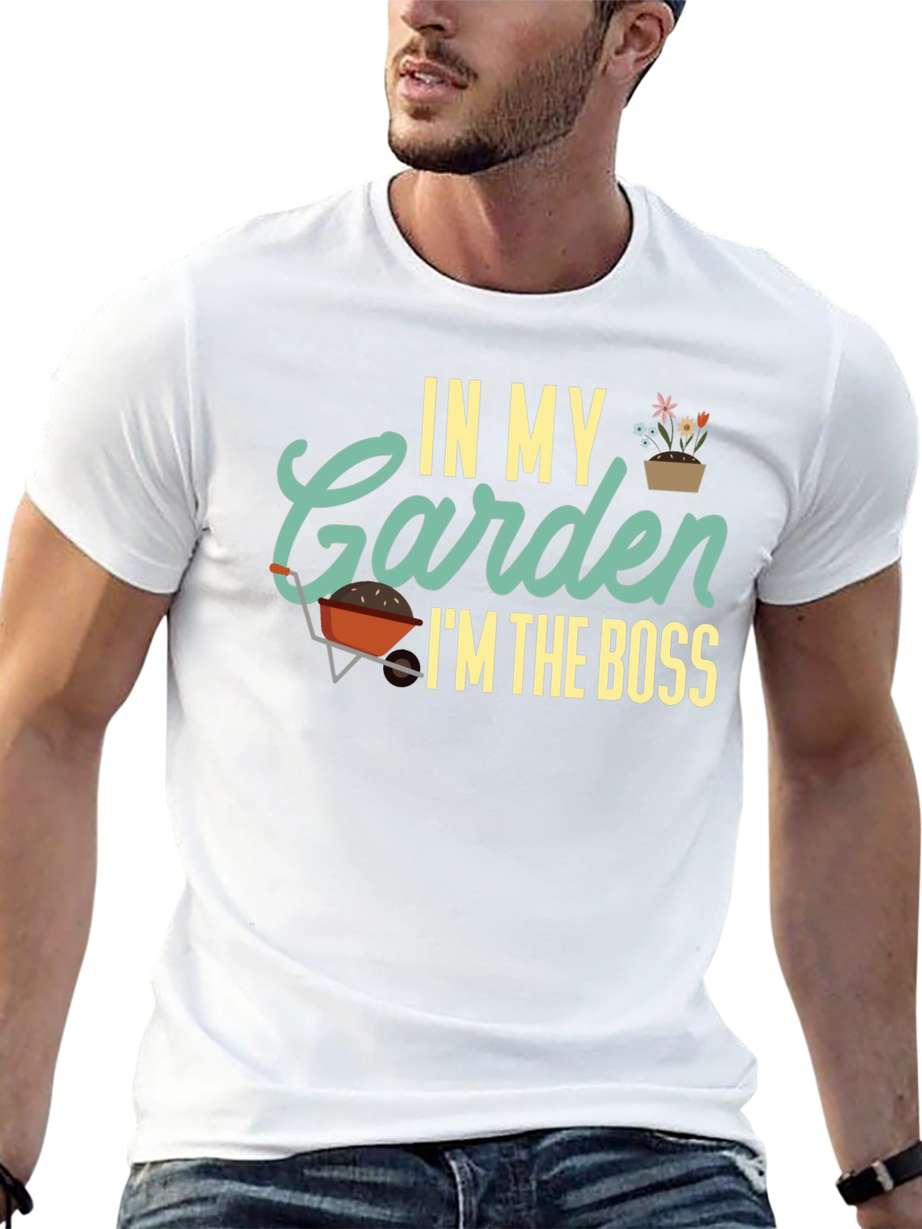 Black In My Garden I'm The Boss Black T-Shirt view 13
