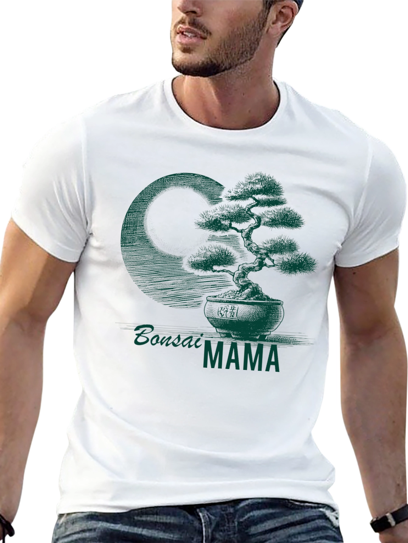 Black Bonsai Mama Graphic Tee - Stylish Plant Lover Shirt view 13