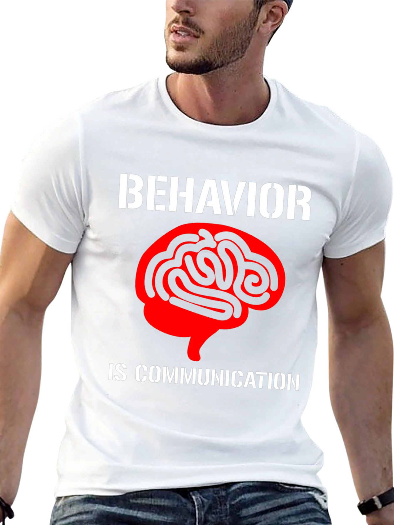 Black Behavior is Communication Graphic Tee view 13