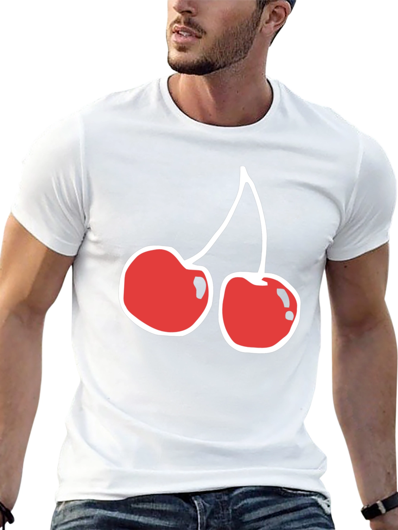 Black Cherry Graphic Black T-Shirt - Stylish Casual Wear view 13