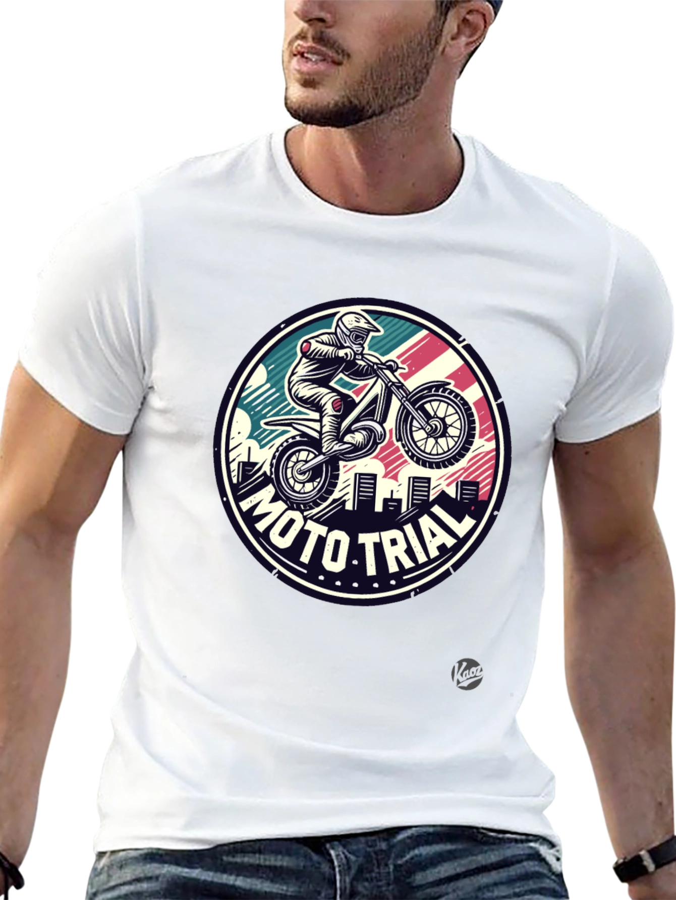 Black Moto Trial Graphic Tee - Ride in Style view 13