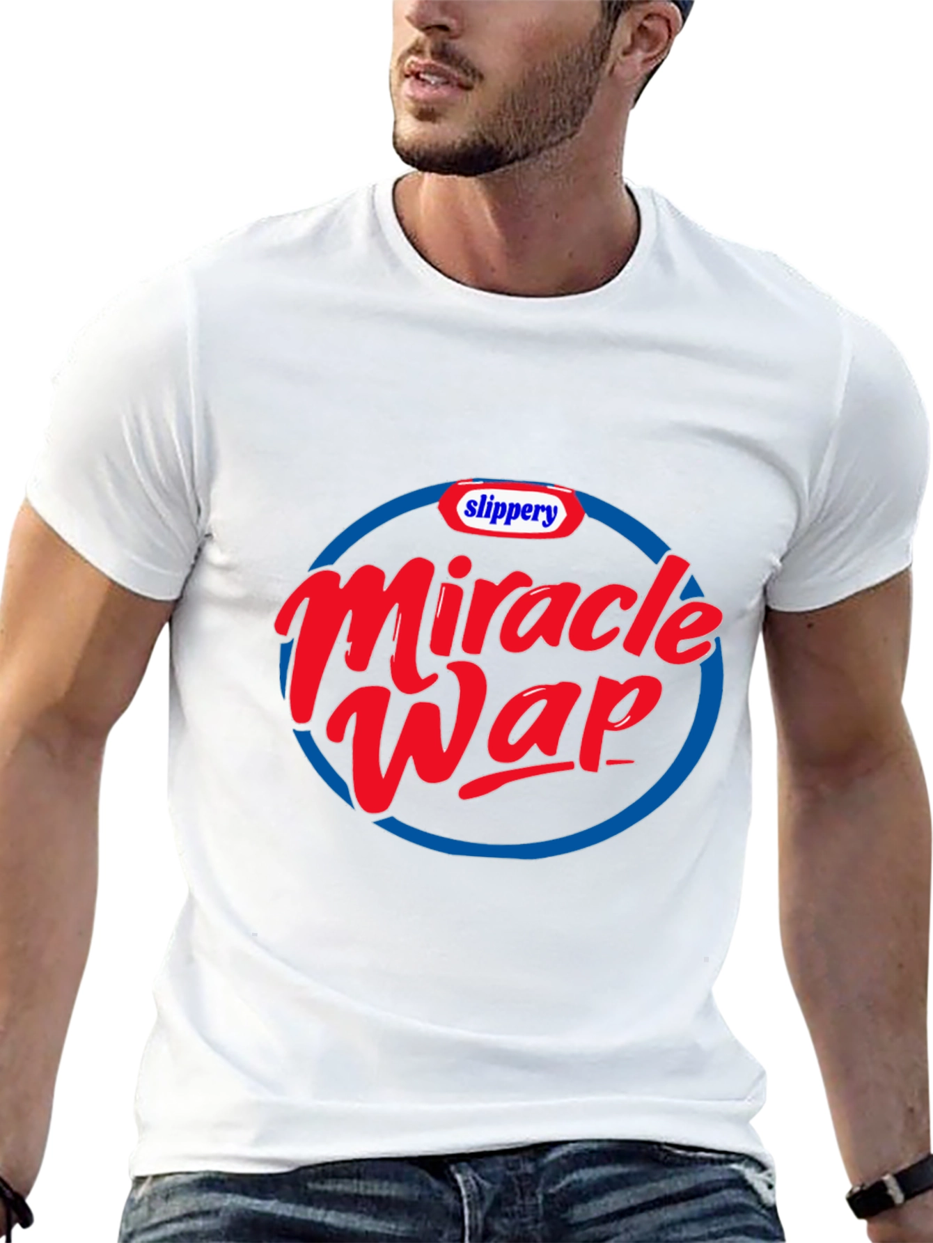 Black Miracle Wap T-Shirt - Funny Graphic Tee view 13