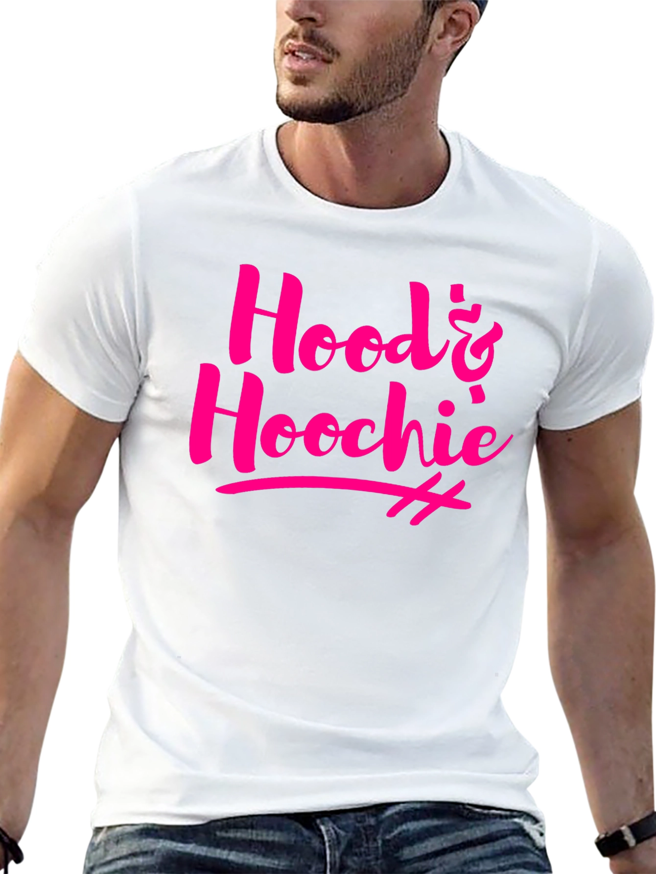 Black Hood & Hoochie Graphic Tee view 13