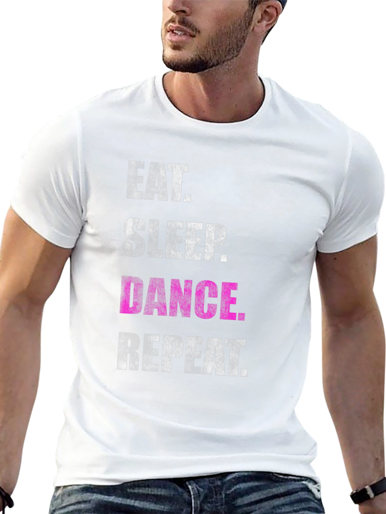 Black Eat Sleep Dance Repeat Black T-Shirt view 13