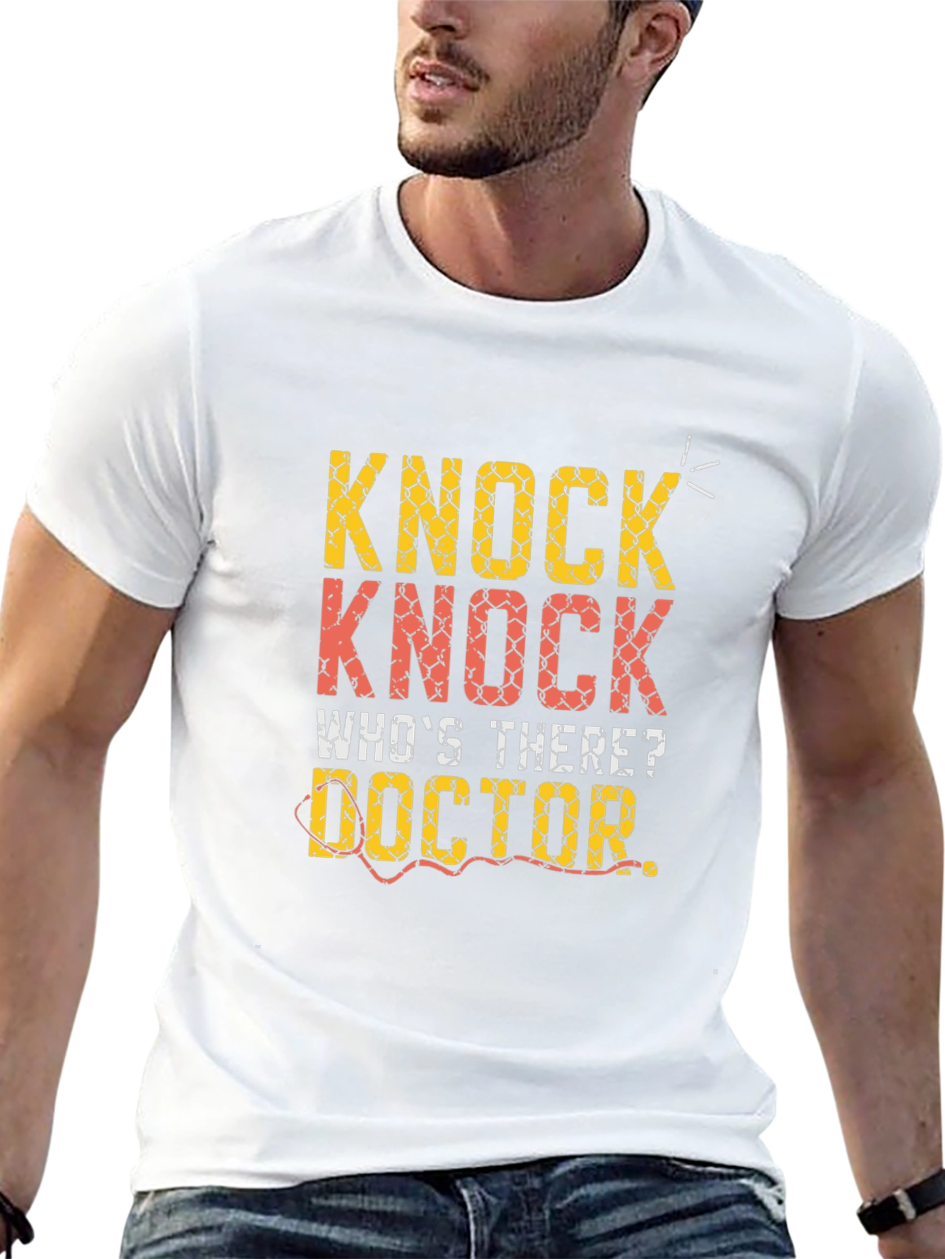 Black Knock Knock Doctor T-Shirt view 13