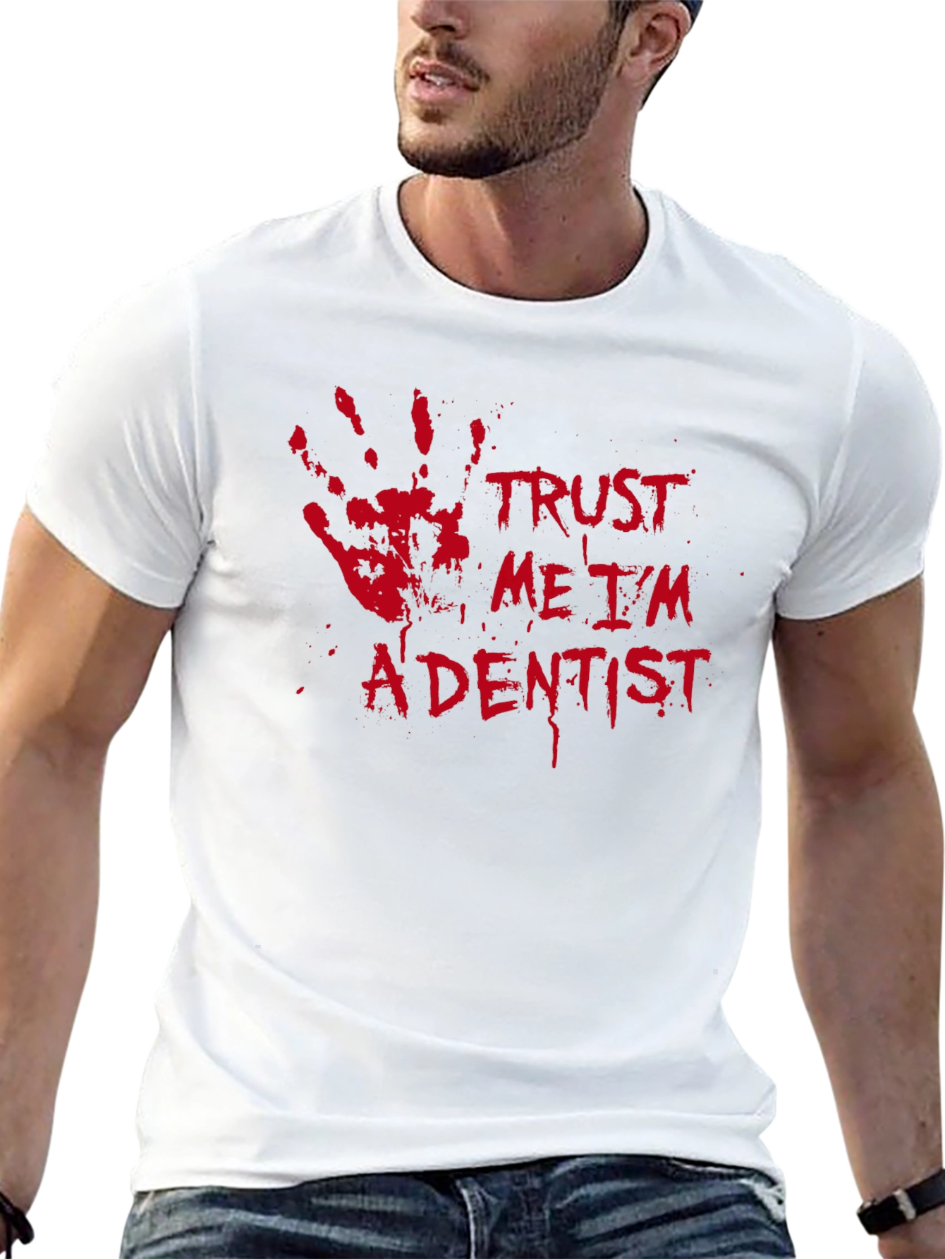 Black Trust Me I'm A Dentist Graphic T-Shirt view 13