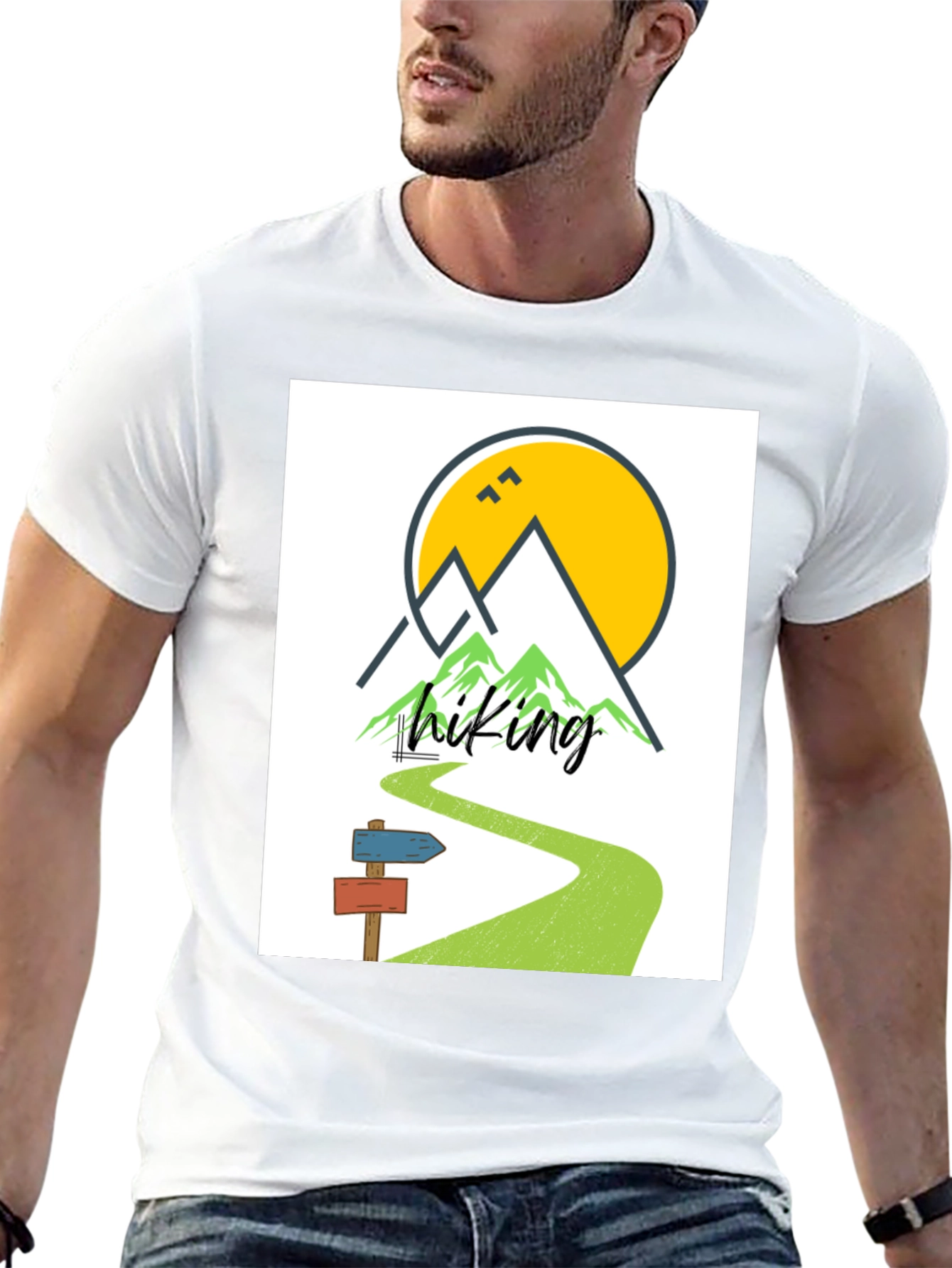 Black Hiking Adventure T-Shirt - Nature Explorer Tee view 13
