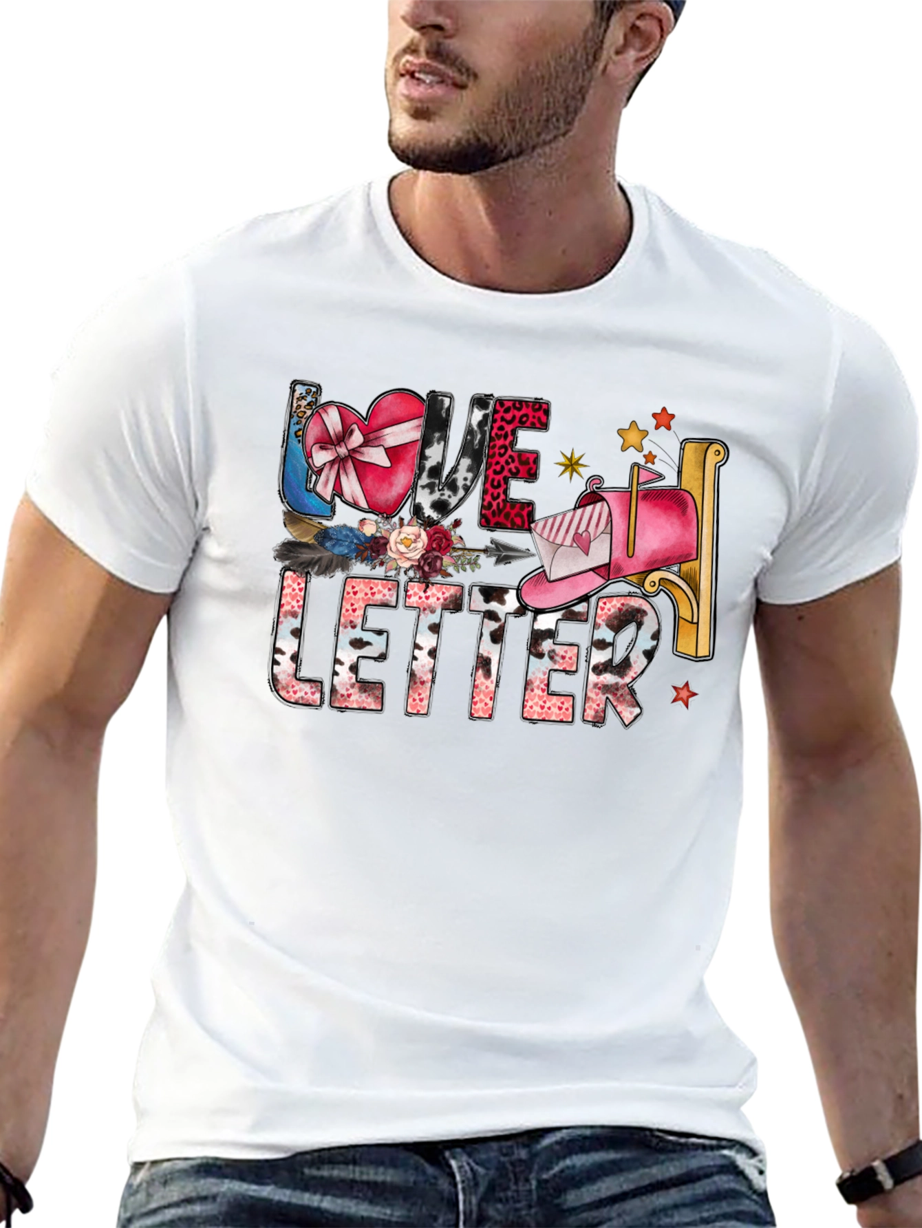 Black Love Letter Graphic T-Shirt view 13
