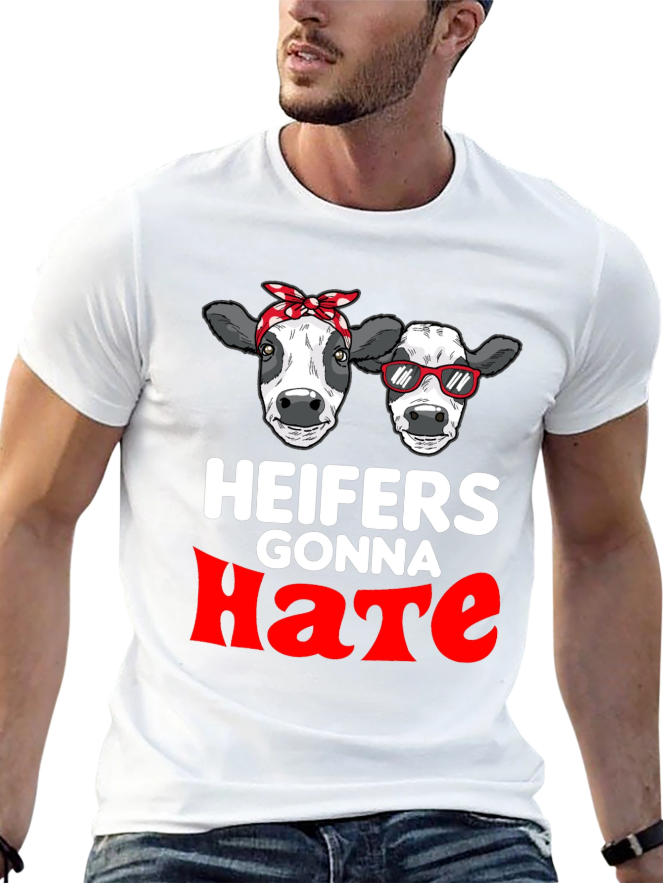 Black Heifers Gonna Hate Graphic T-Shirt view 13