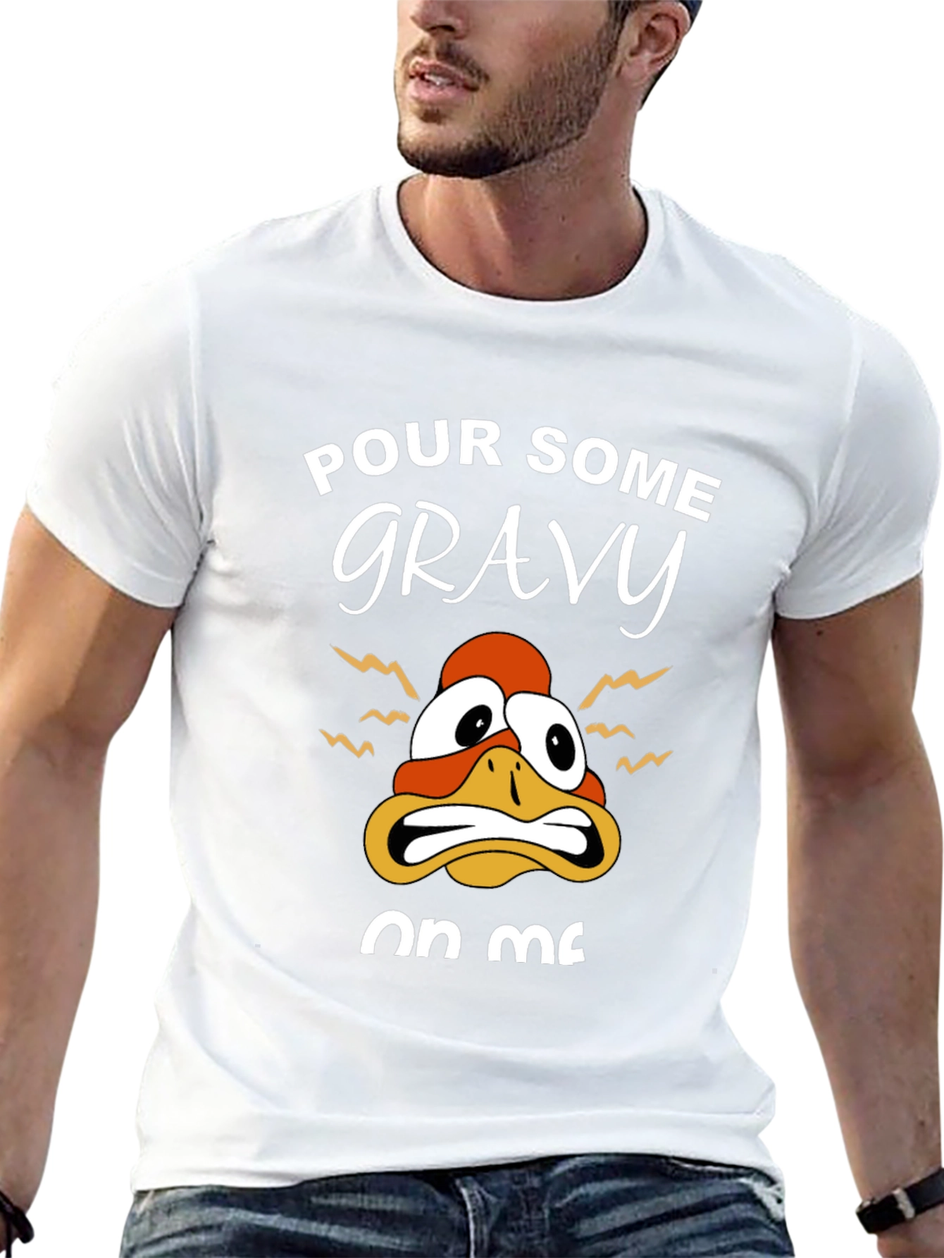 Black Pour Some Gravy On Me Thanksgiving T-Shirt view 13