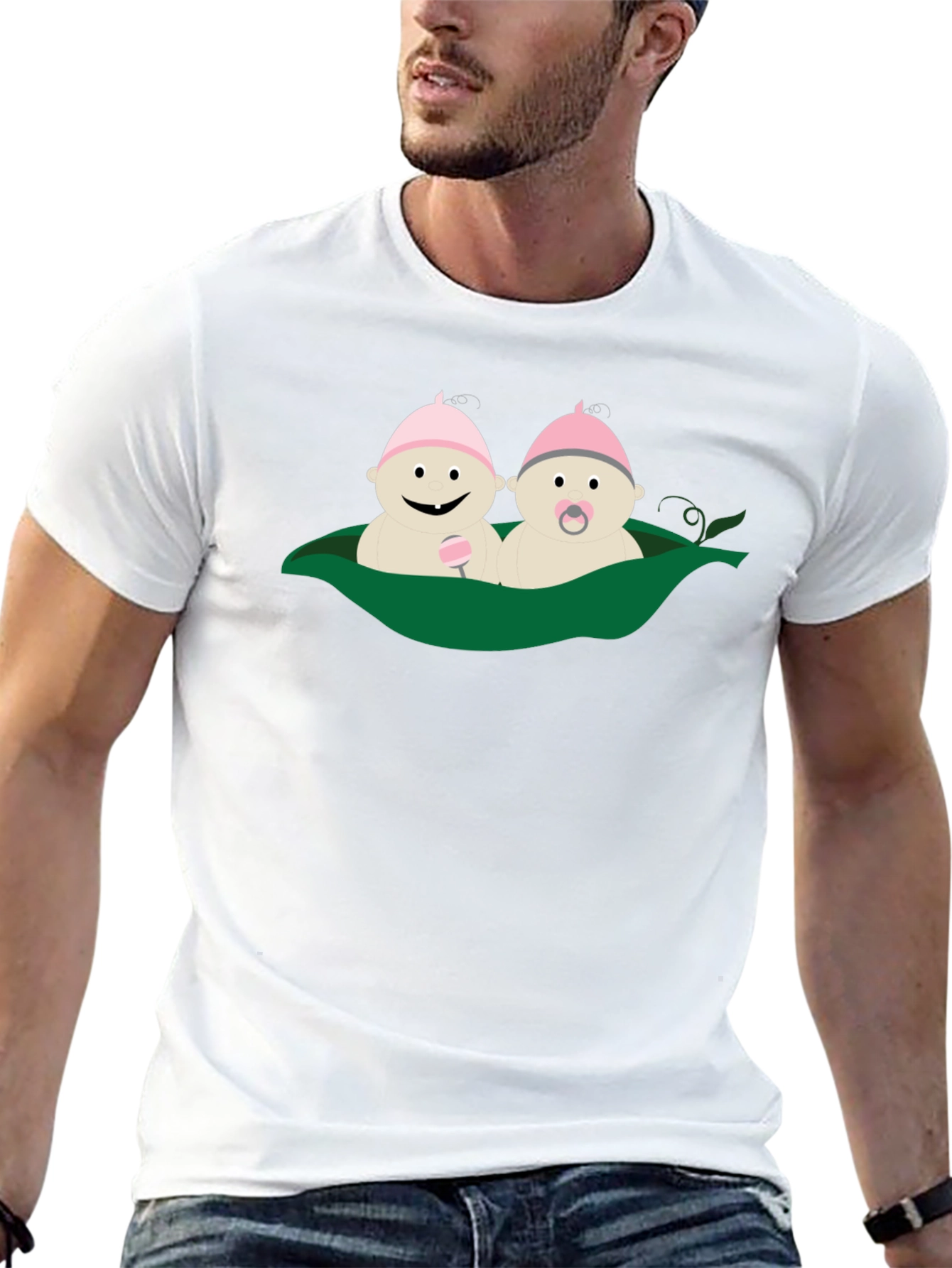 Black Two Peas in a Pod Graphic Tee view 13