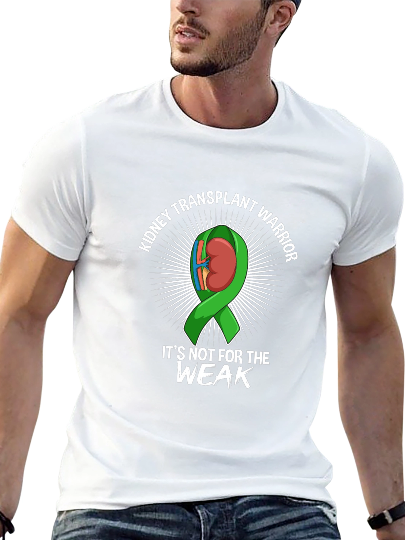 Black Kidney Transplant Warrior Graphic Tee view 13