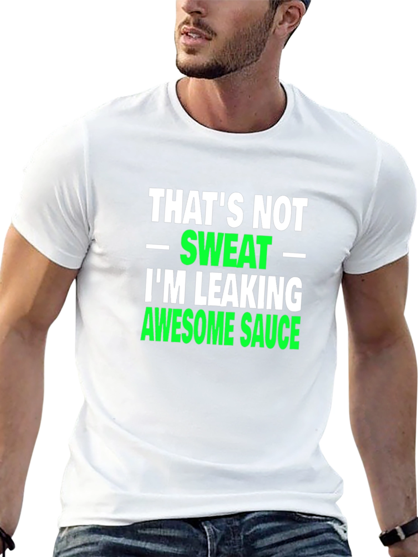 Black Awesome Sauce T-Shirt - Funny Novelty Tee view 13