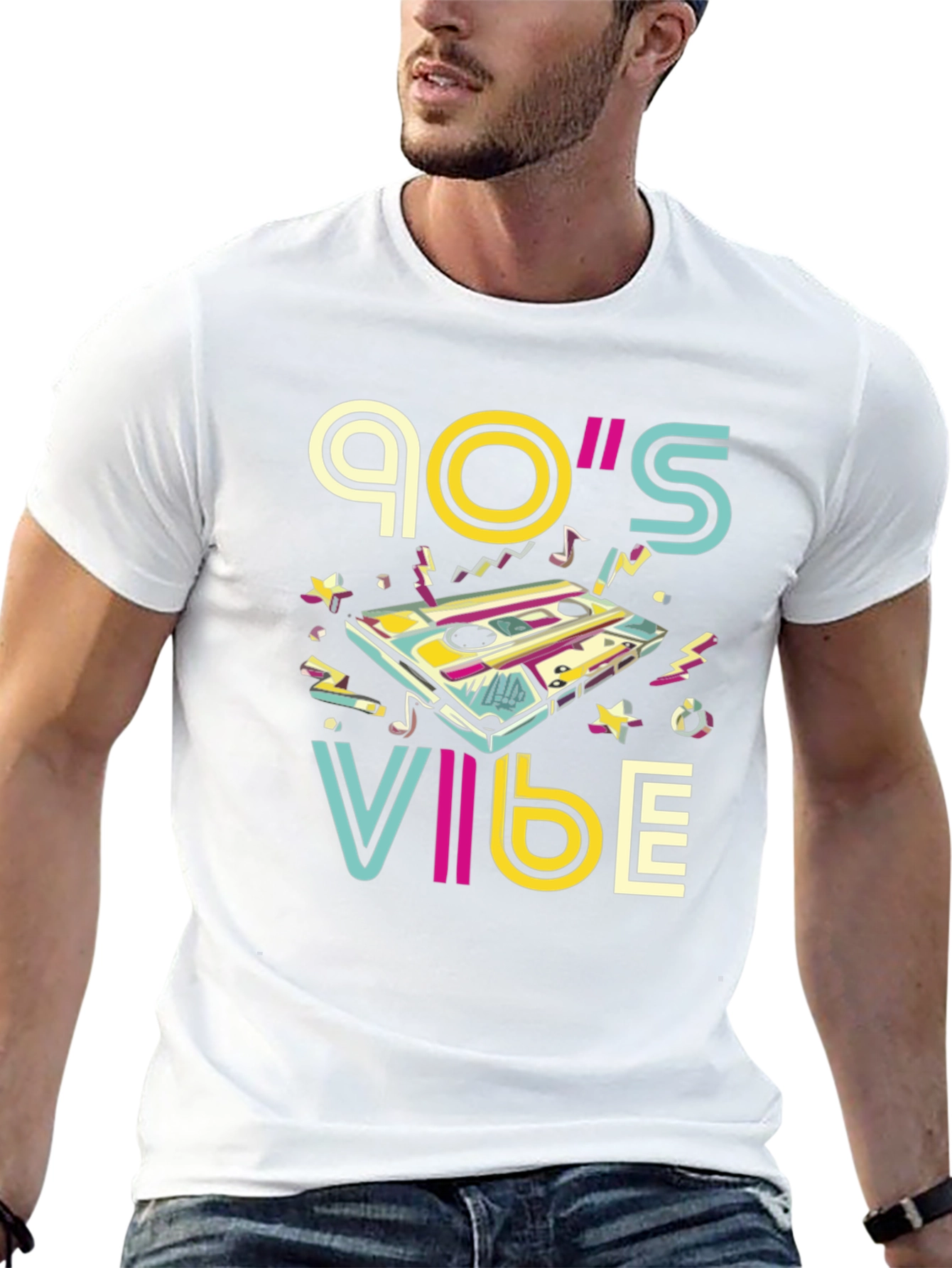 90's Vibe Retro Cassette Graphic T-Shirt - 13