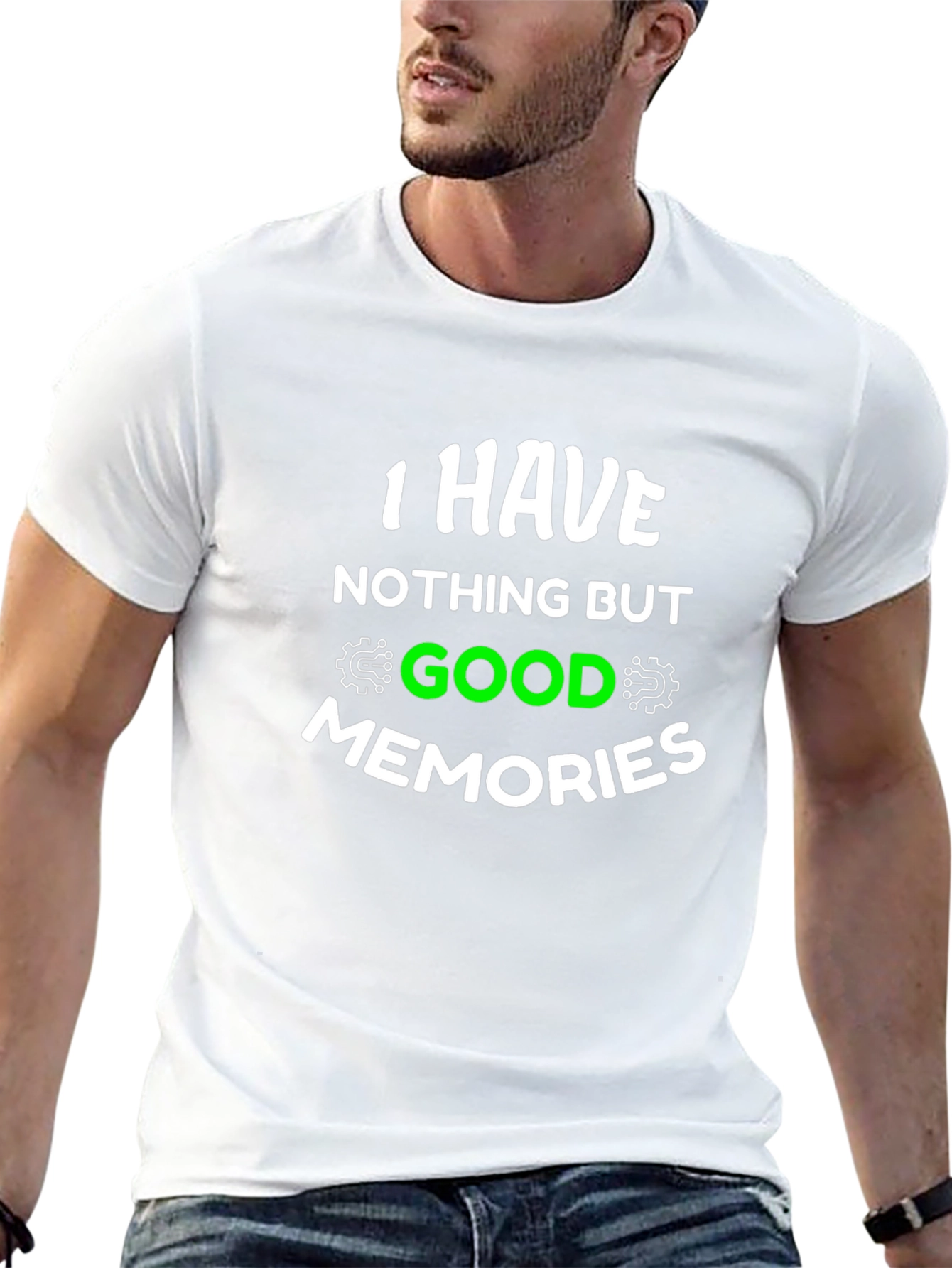 Black I Have Nothing But Good Memories T-Shirt view 13