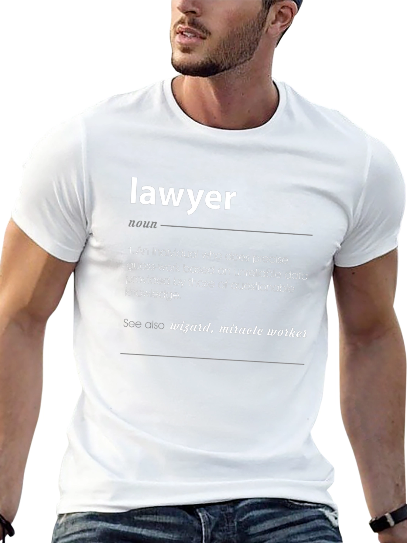 Black Lawyer Definition Black T-Shirt view 13