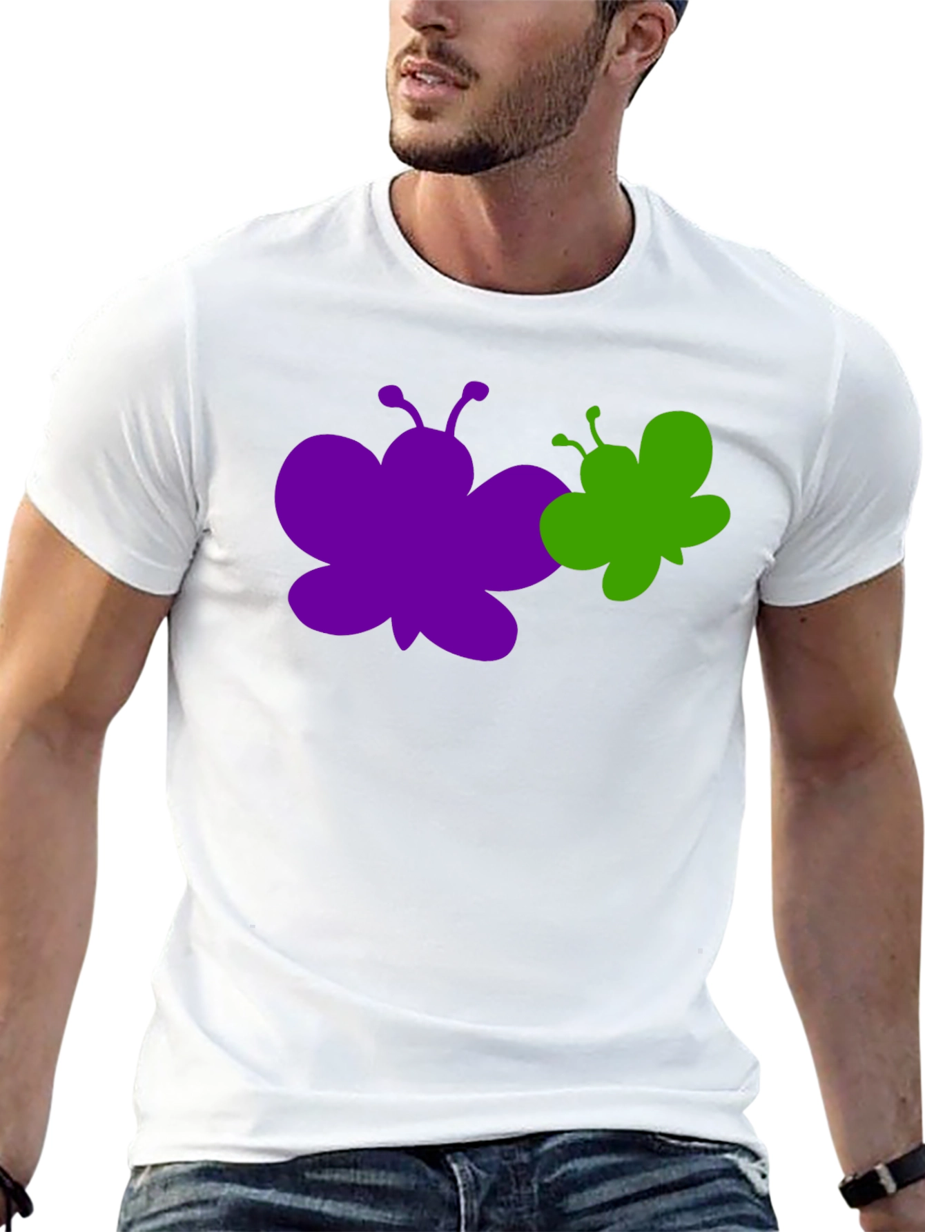 Black Butterfly Graphic Tee - Stylish Cotton T-Shirt view 13