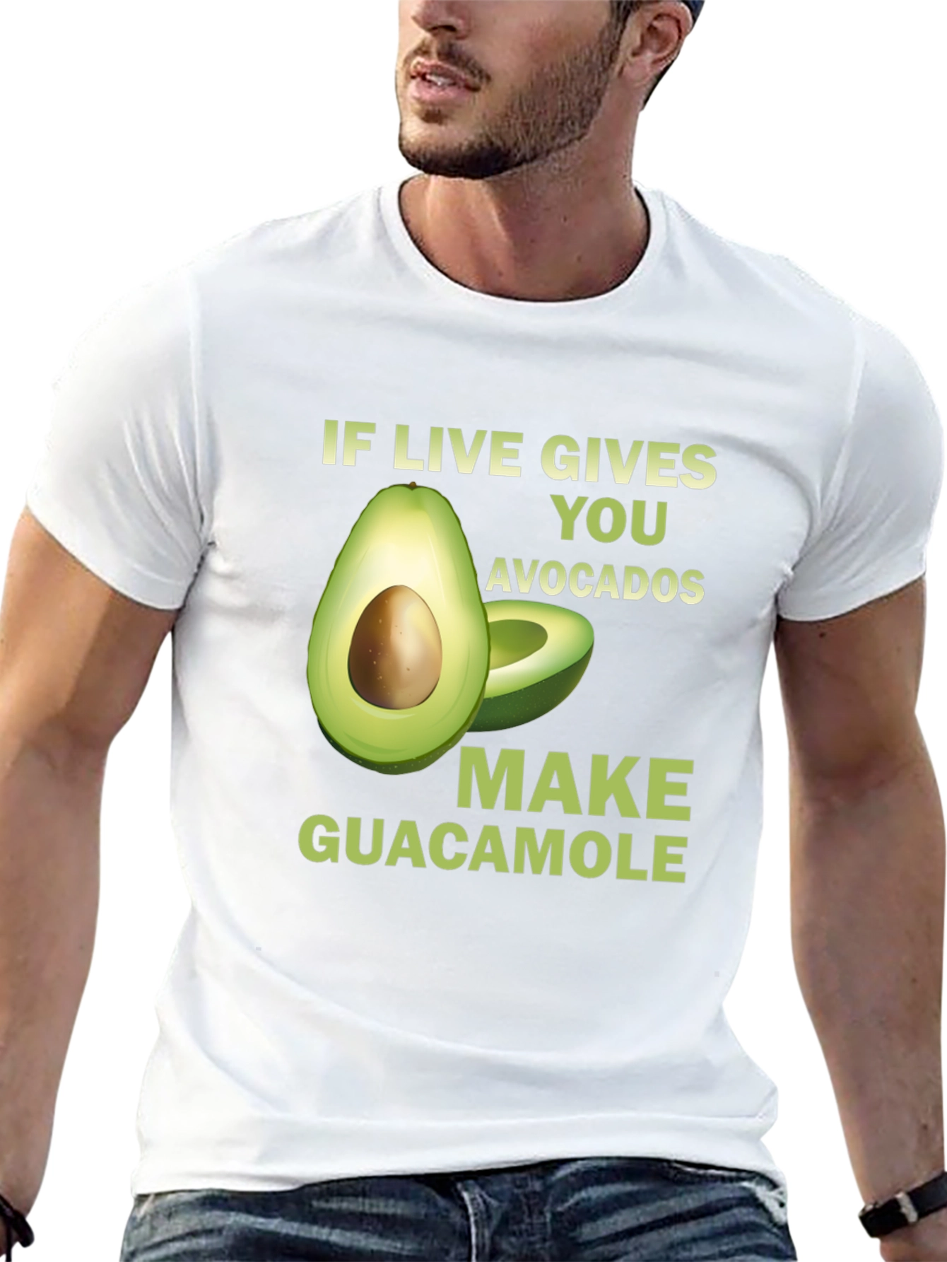 Black Avocado Guacamole Graphic Tee - Funny Foodie T-Shirt view 13