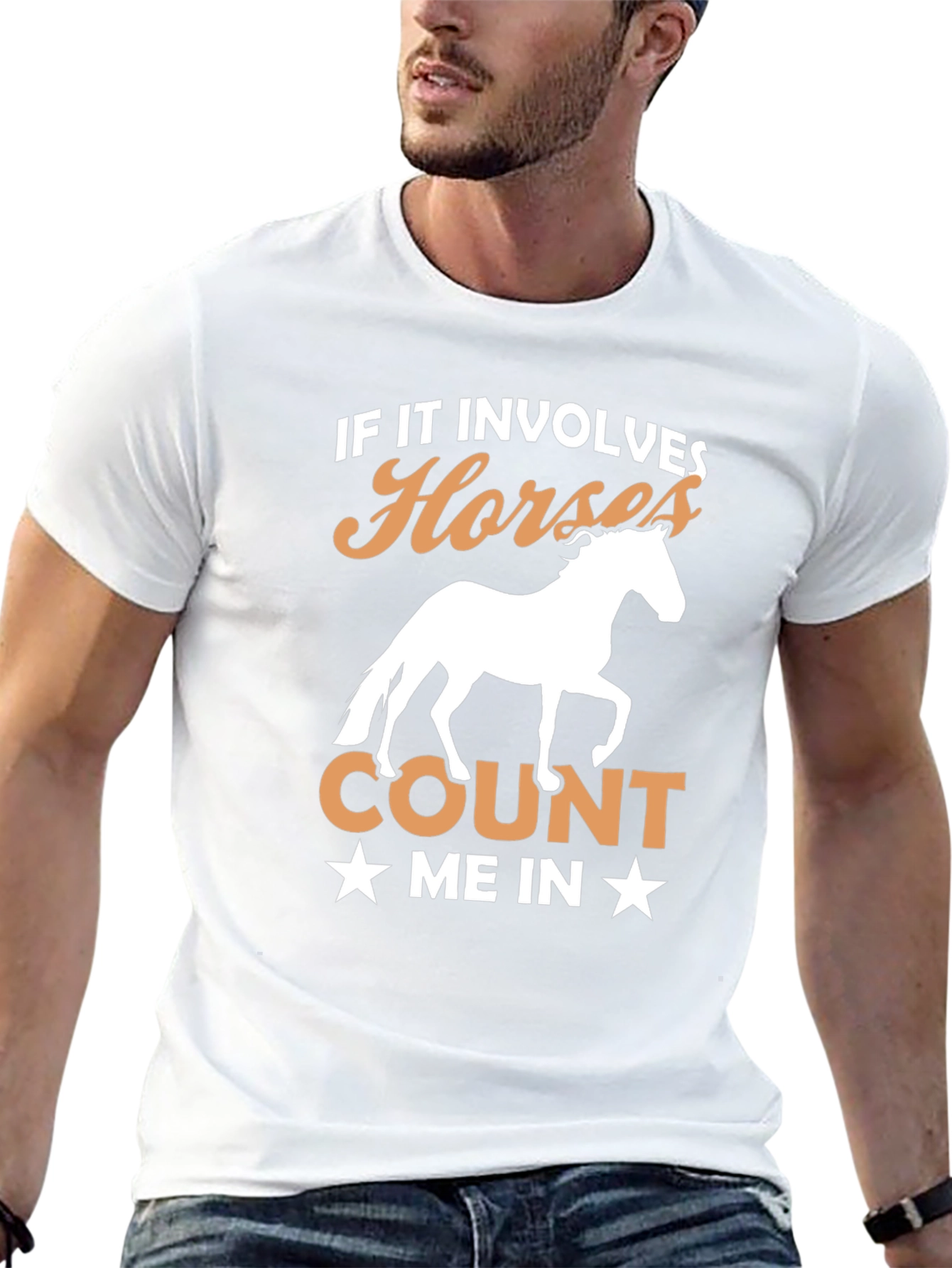 Black Horse Lover T-Shirt - If It Involves Horses view 13