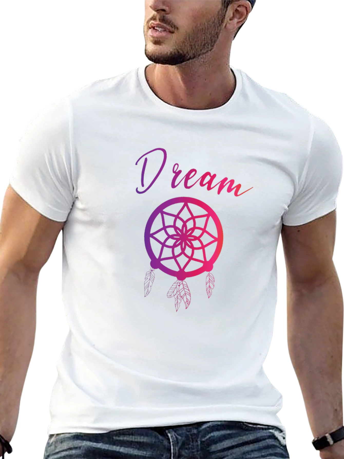 Black Dream Catcher Graphic T-Shirt view 13