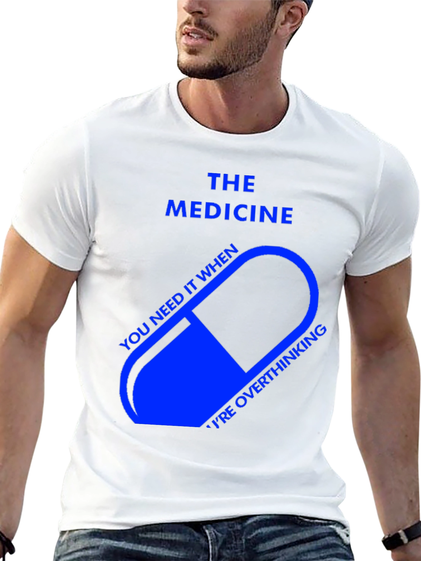 Black The Medicine T-Shirt - Overthinking Relief view 13