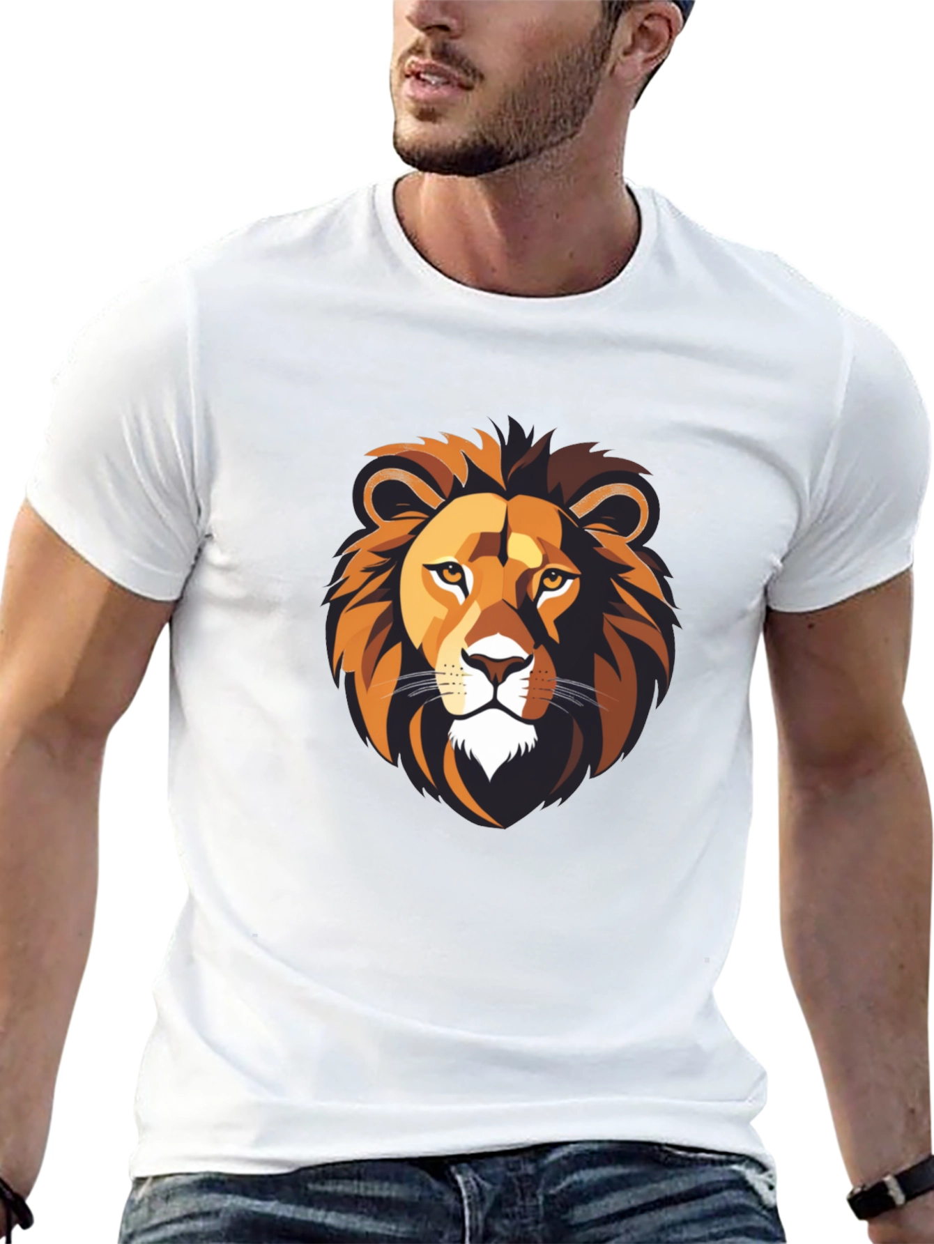 Black Lion Graphic Black T-Shirt - Bold Style view 13