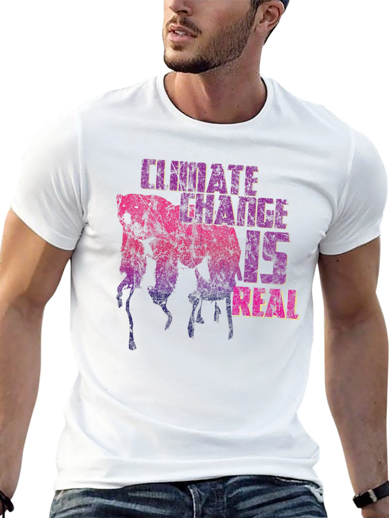 Black Climate Change Awareness Graphic Tee view 13