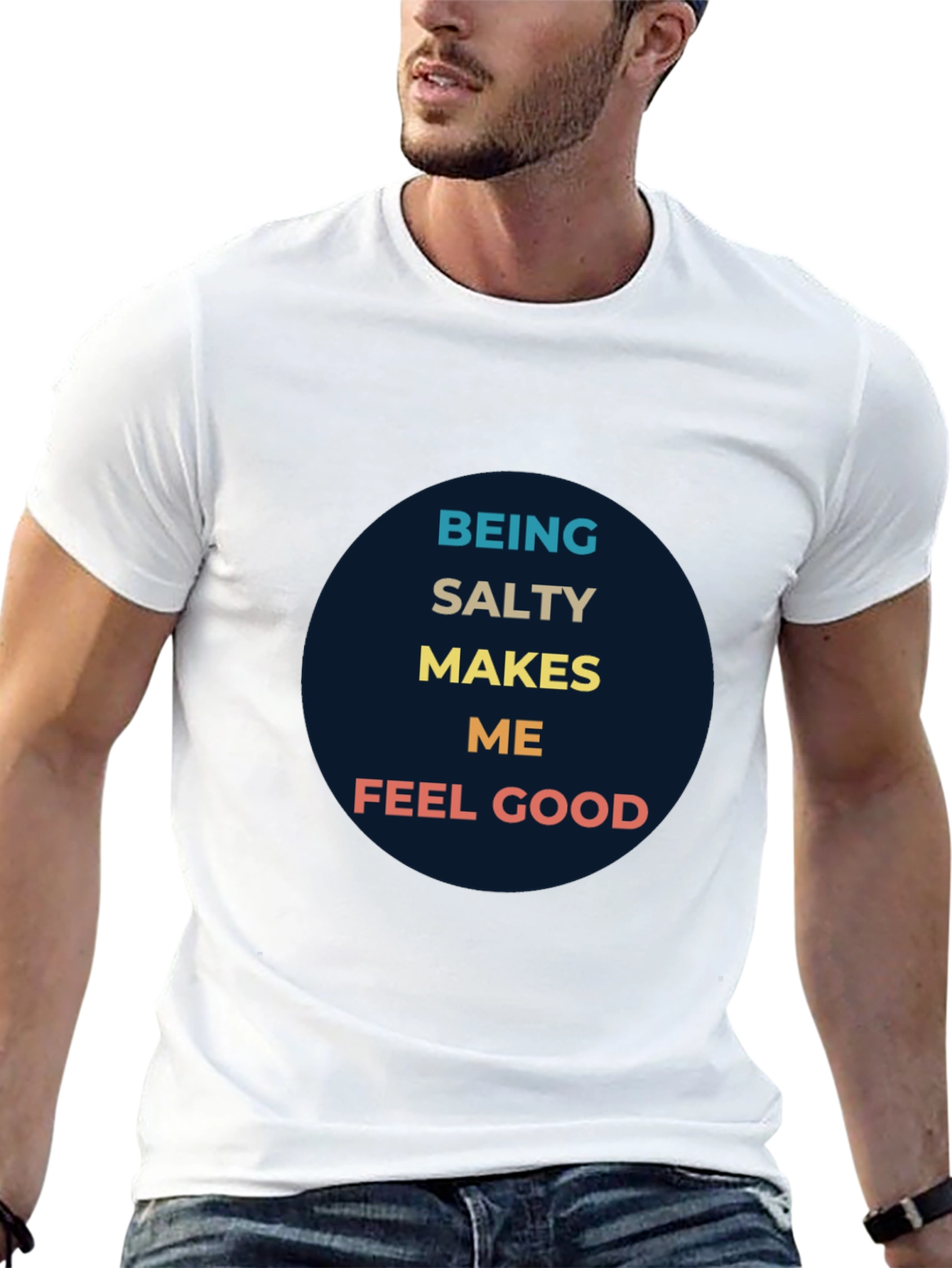 Black Being Salty Makes Me Feel Good Graphic Tee view 13