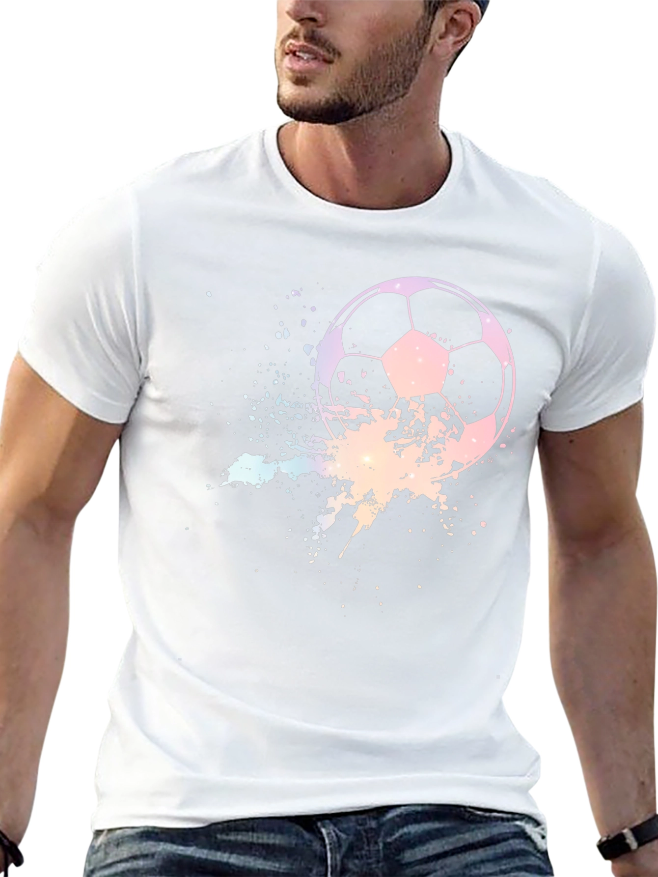 Black Soccer Splatter T-Shirt view 13