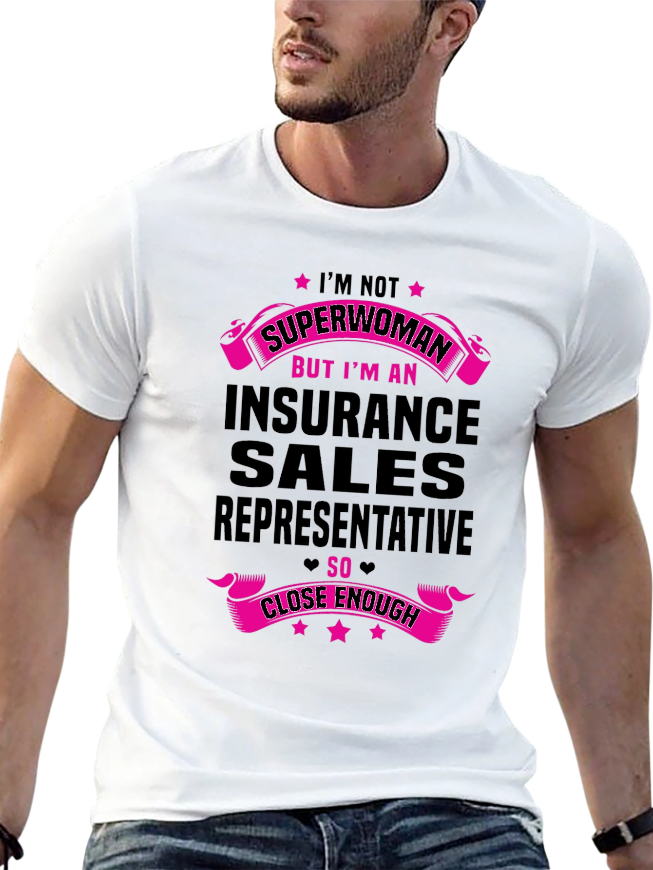 Black Insurance Sales Representative Funny T-Shirt view 13