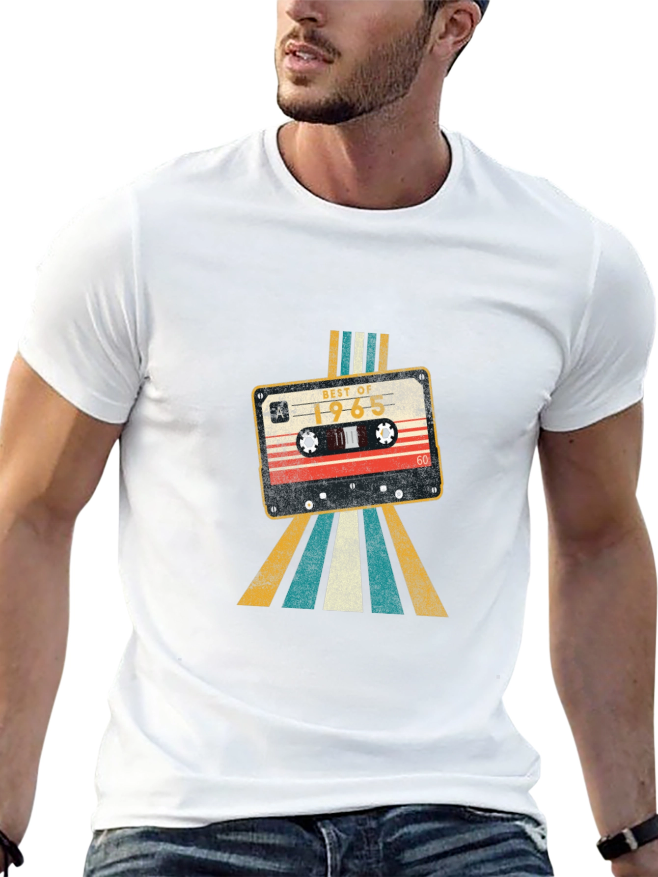 Black Retro Cassette Tape T-Shirt - Vintage Style view 13