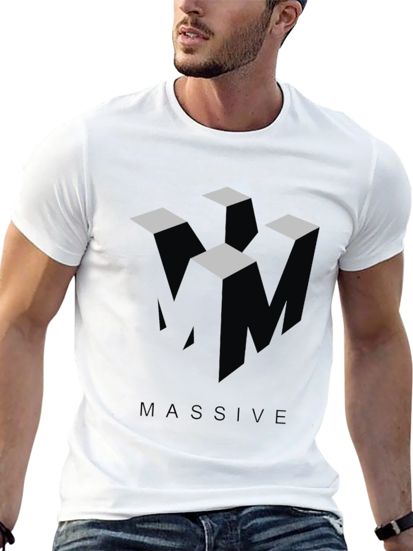 Black Massive Black Graphic Tee view 13