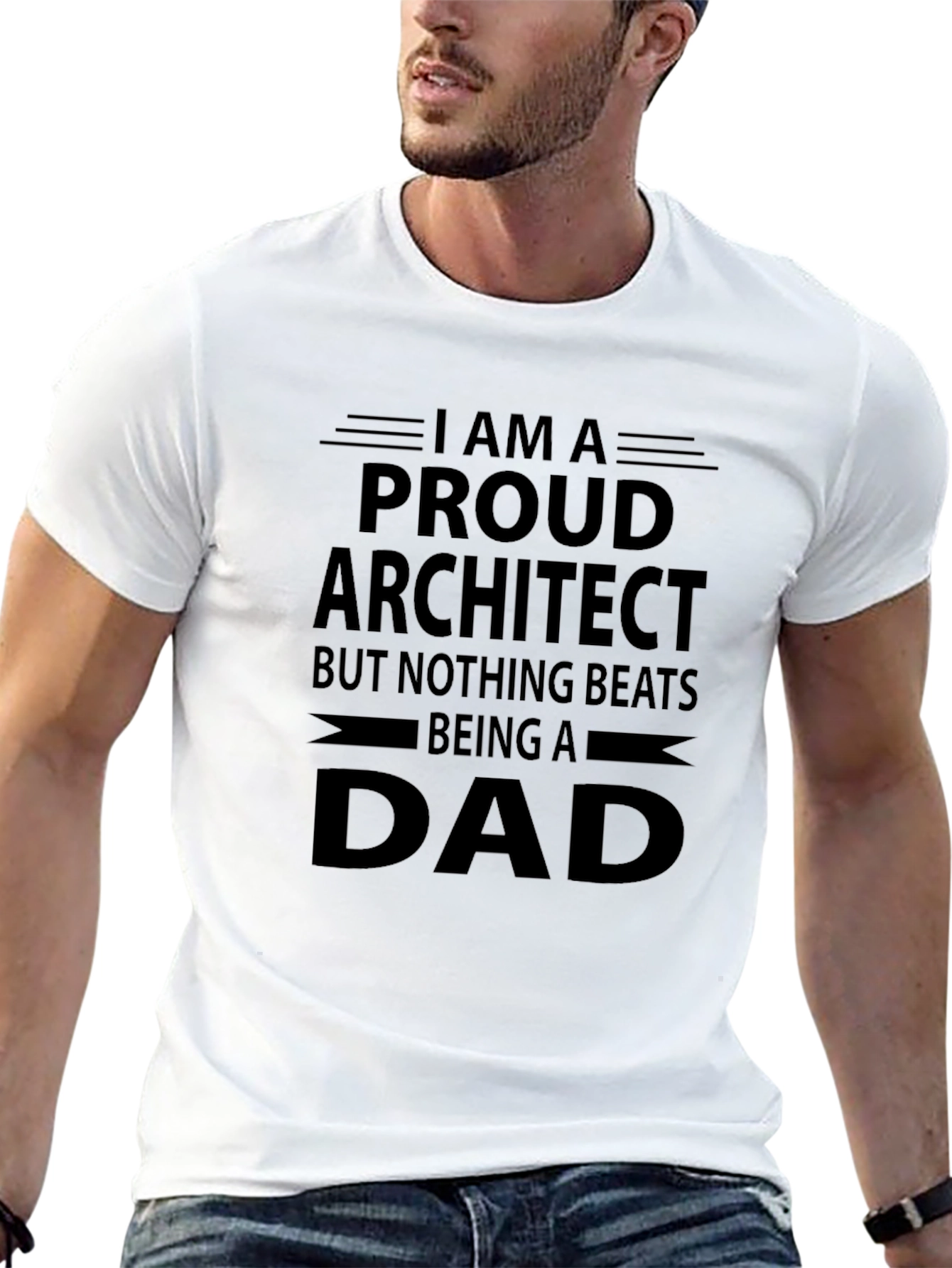 Black Proud Architect Dad T-Shirt - Architect Father Gift view 13
