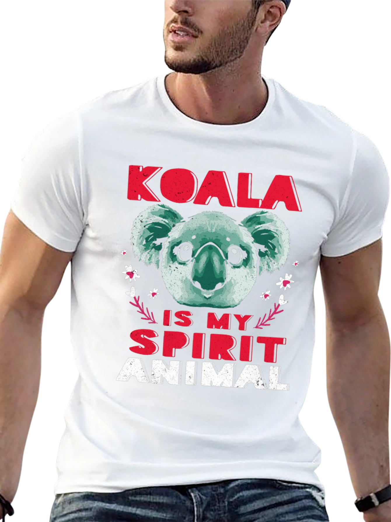 Black Koala Spirit Animal T-Shirt - Cute Graphic Tee view 13