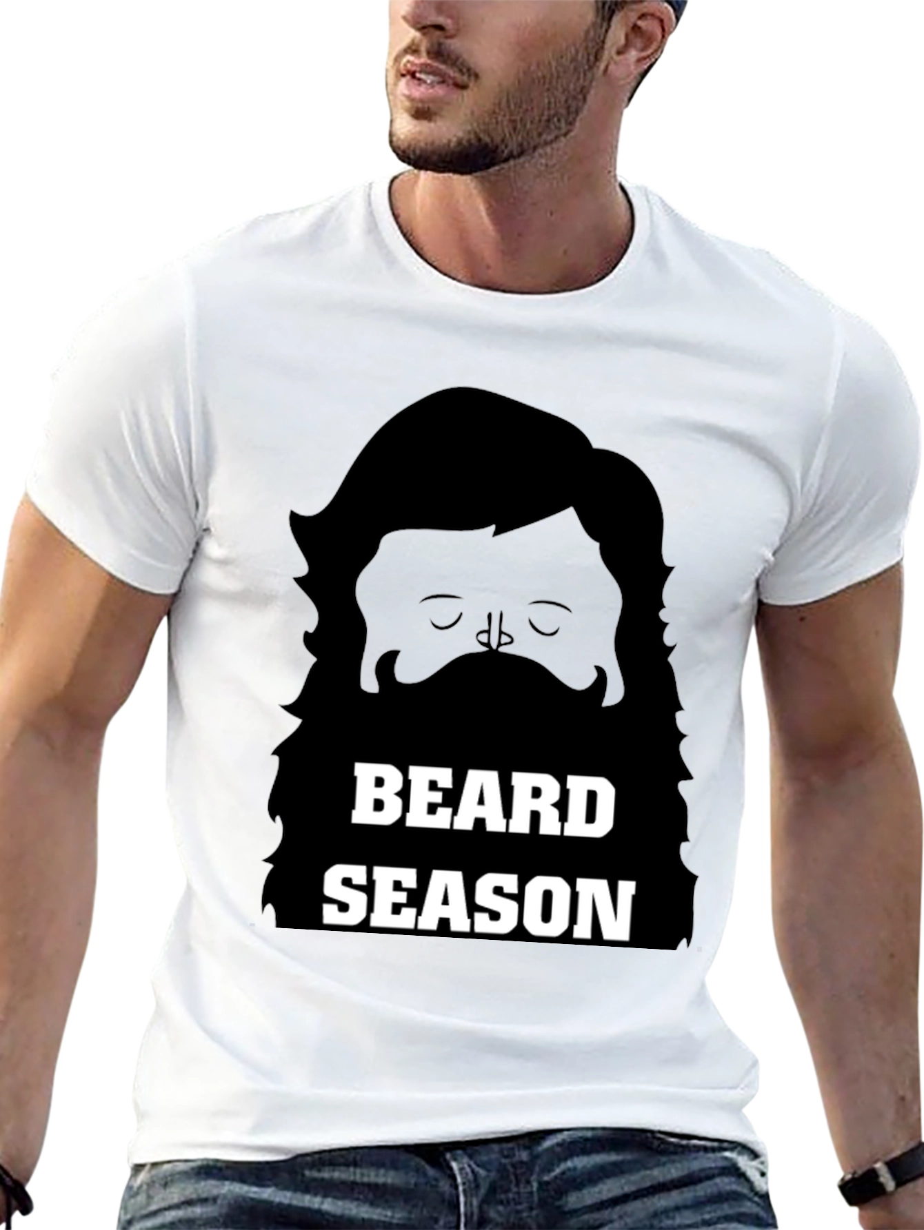 Black Beard Season Graphic Tee - Soft Cotton Unisex Shirt view 13