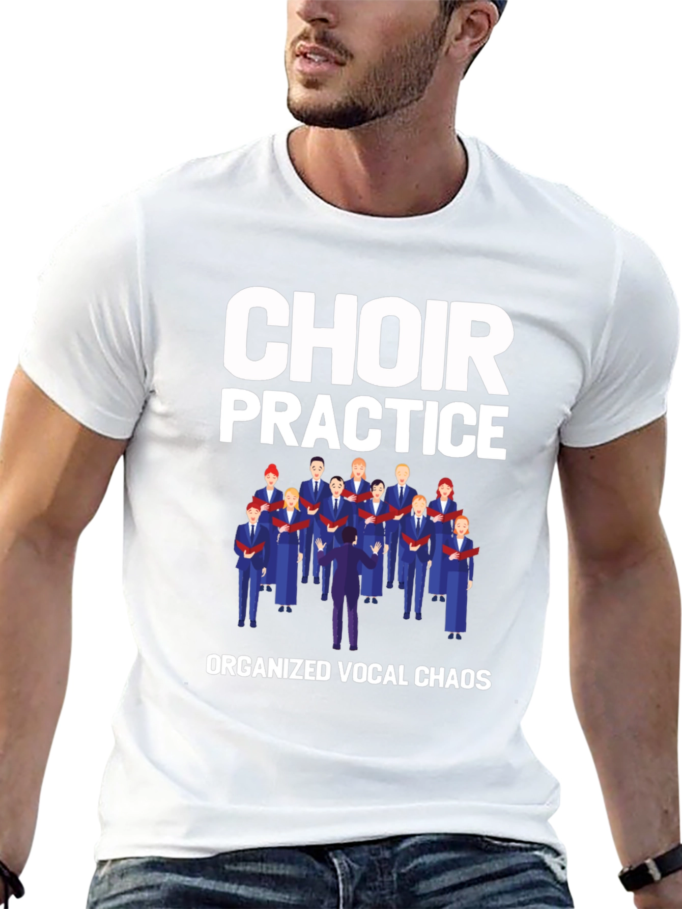 Black Choir Practice Graphic T-Shirt view 13