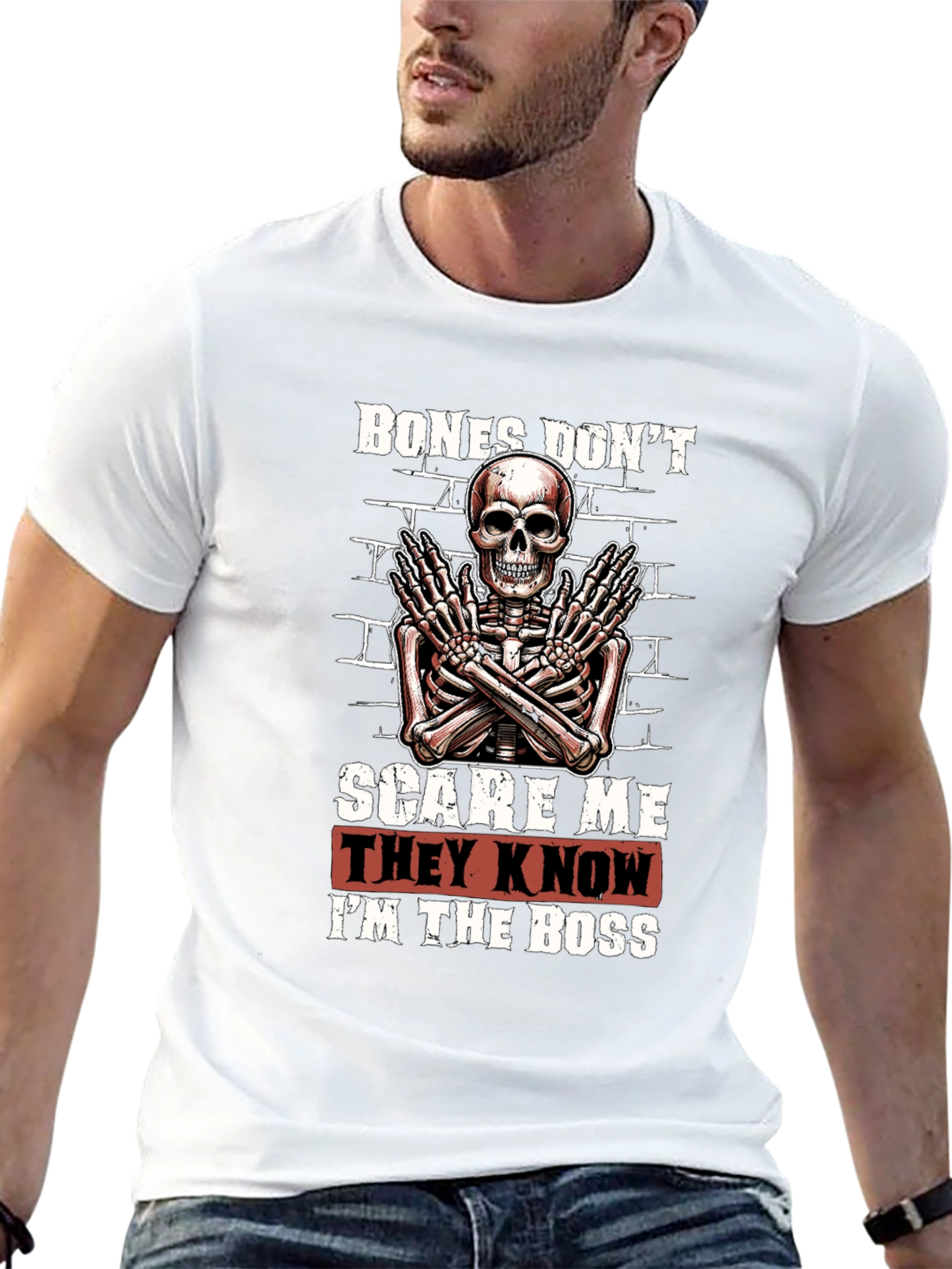 Black Bones Don't Scare Me T-Shirt view 13