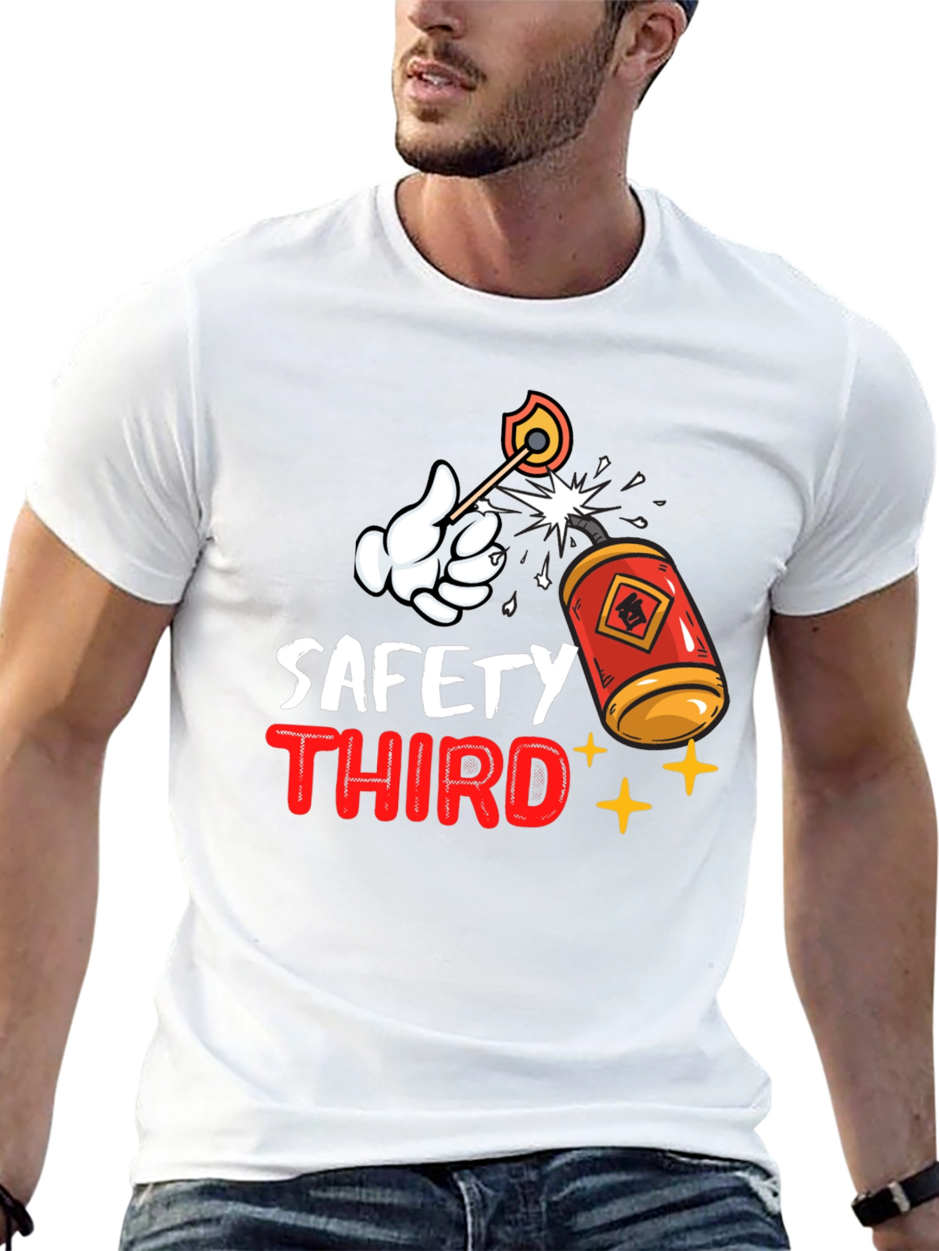 Black Safety Third Graphic T-Shirt view 13